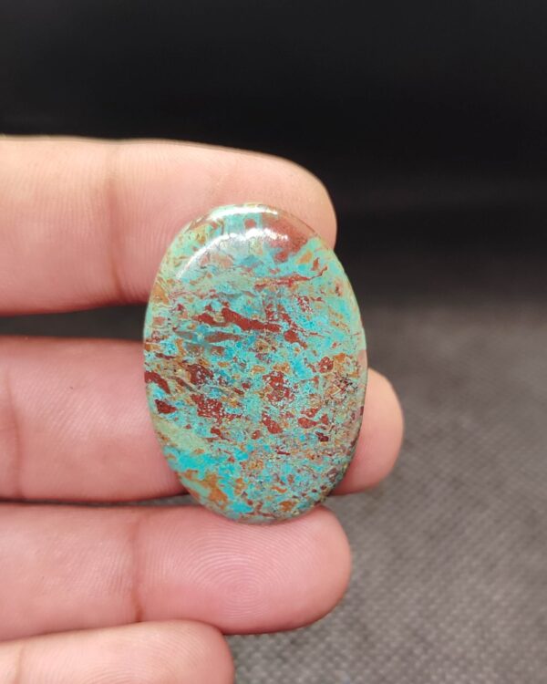37mm Natural Chrysocolla Cabochon