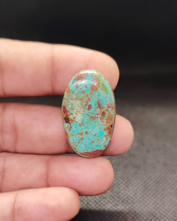 33mm Chrysocolla Gemstone for Jewelry Making