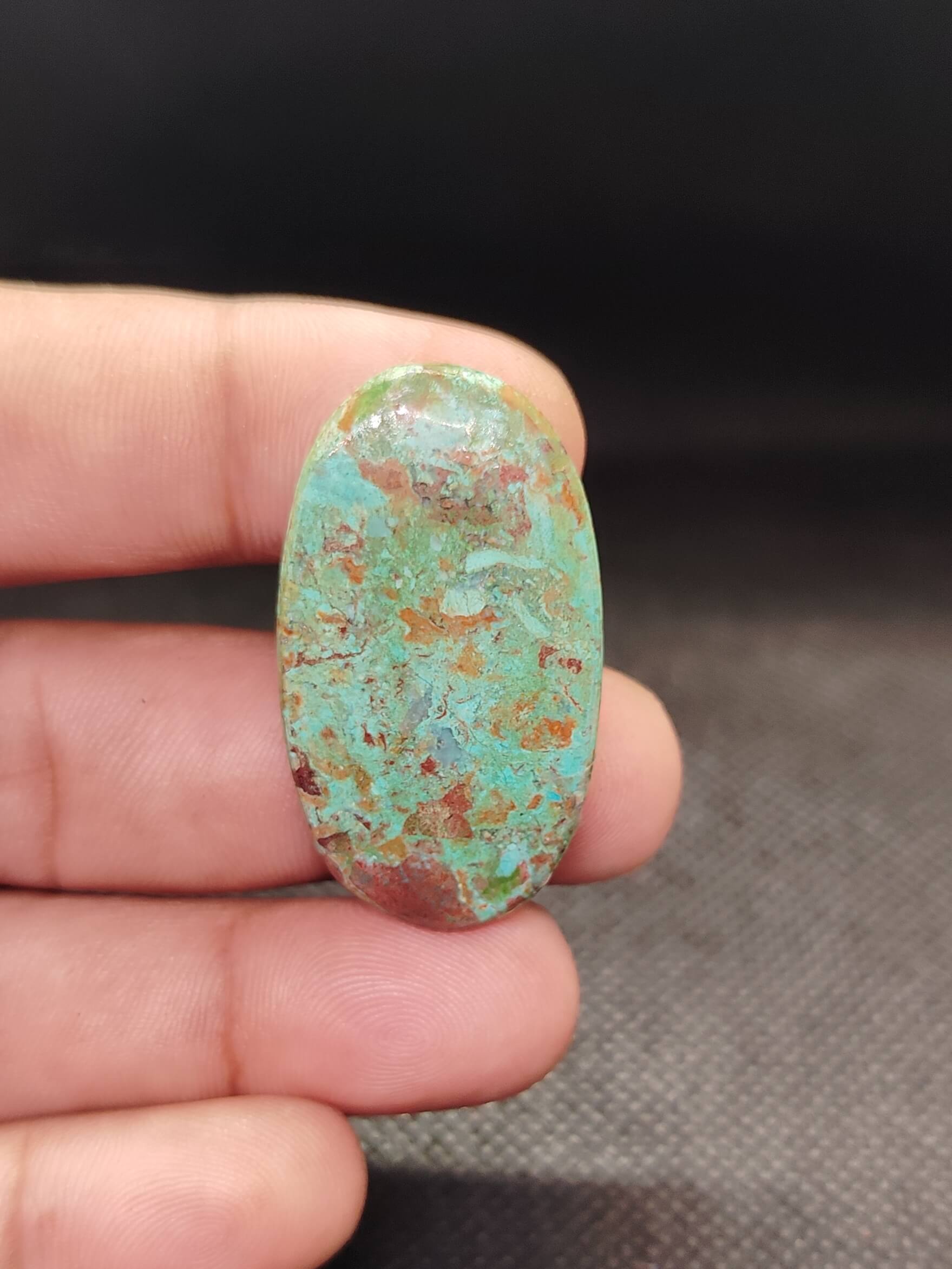 39mm Chrysocolla Jewelry Stone - Image 2