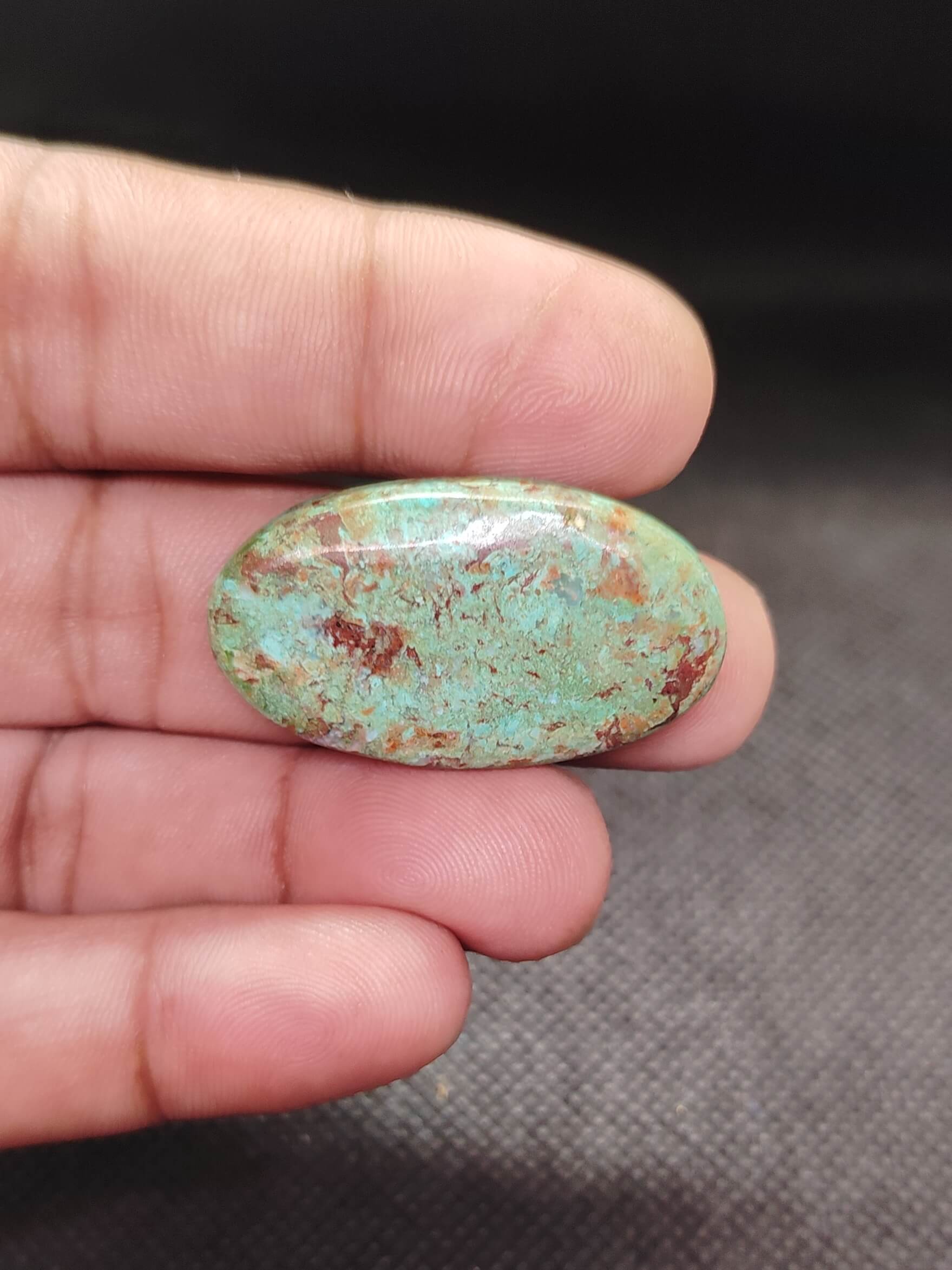 37mm Chrysocolla Statement Cabochon - Image 2