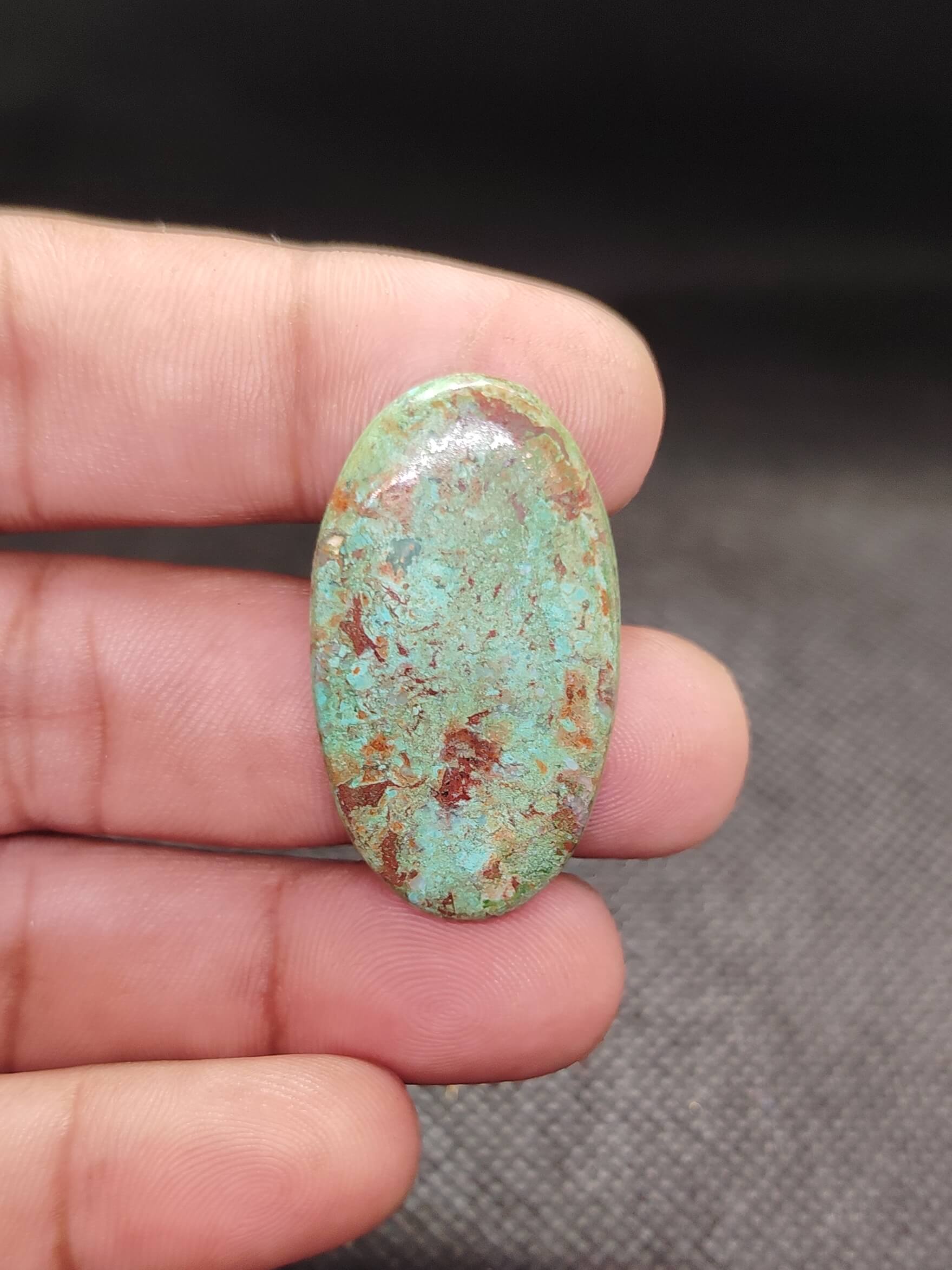 37mm Chrysocolla Statement Cabochon