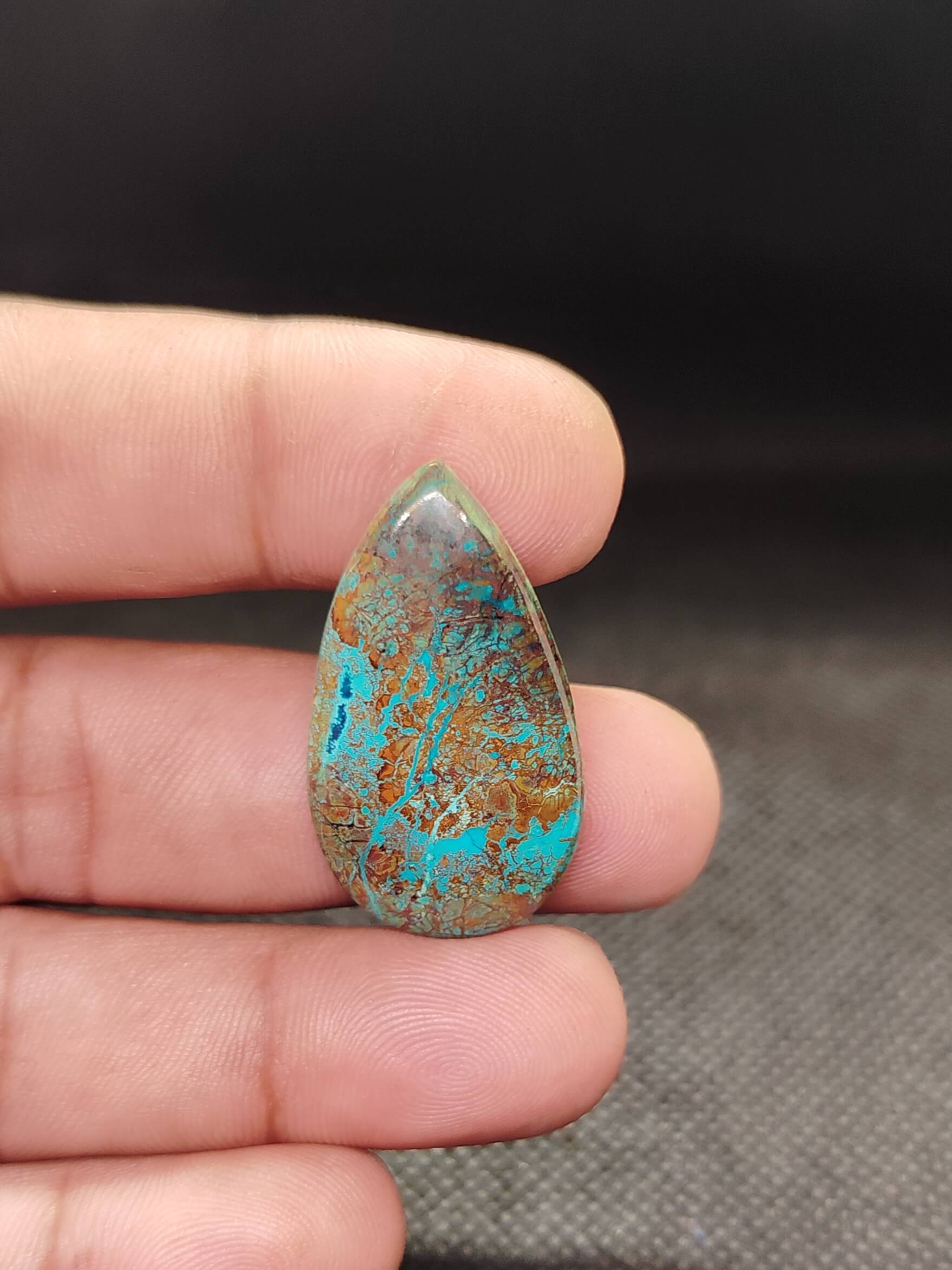 34mm Chrysocolla Collector Gemstone