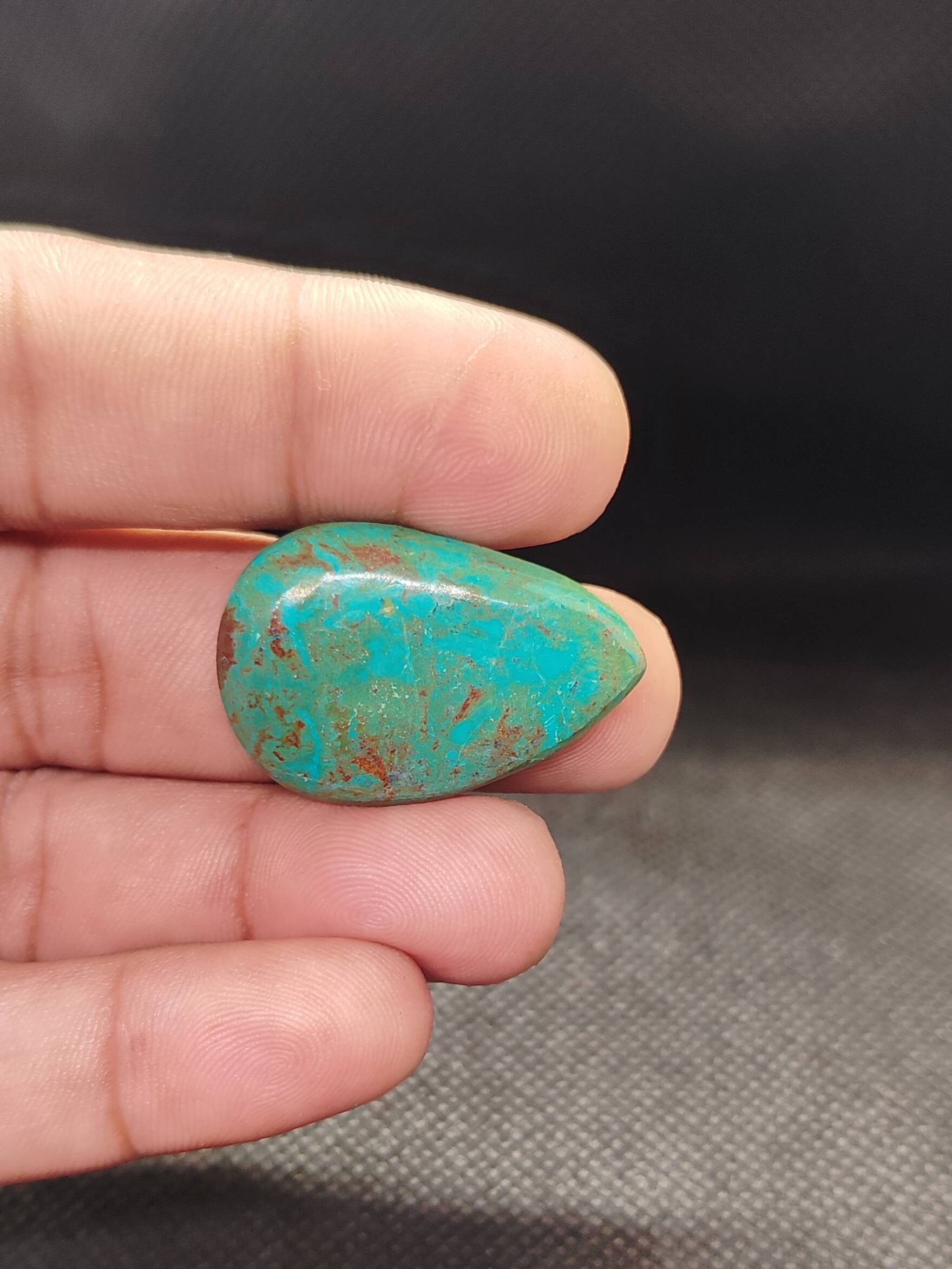 33mm Chrysocolla Stone for Jewelry Designers - Image 2