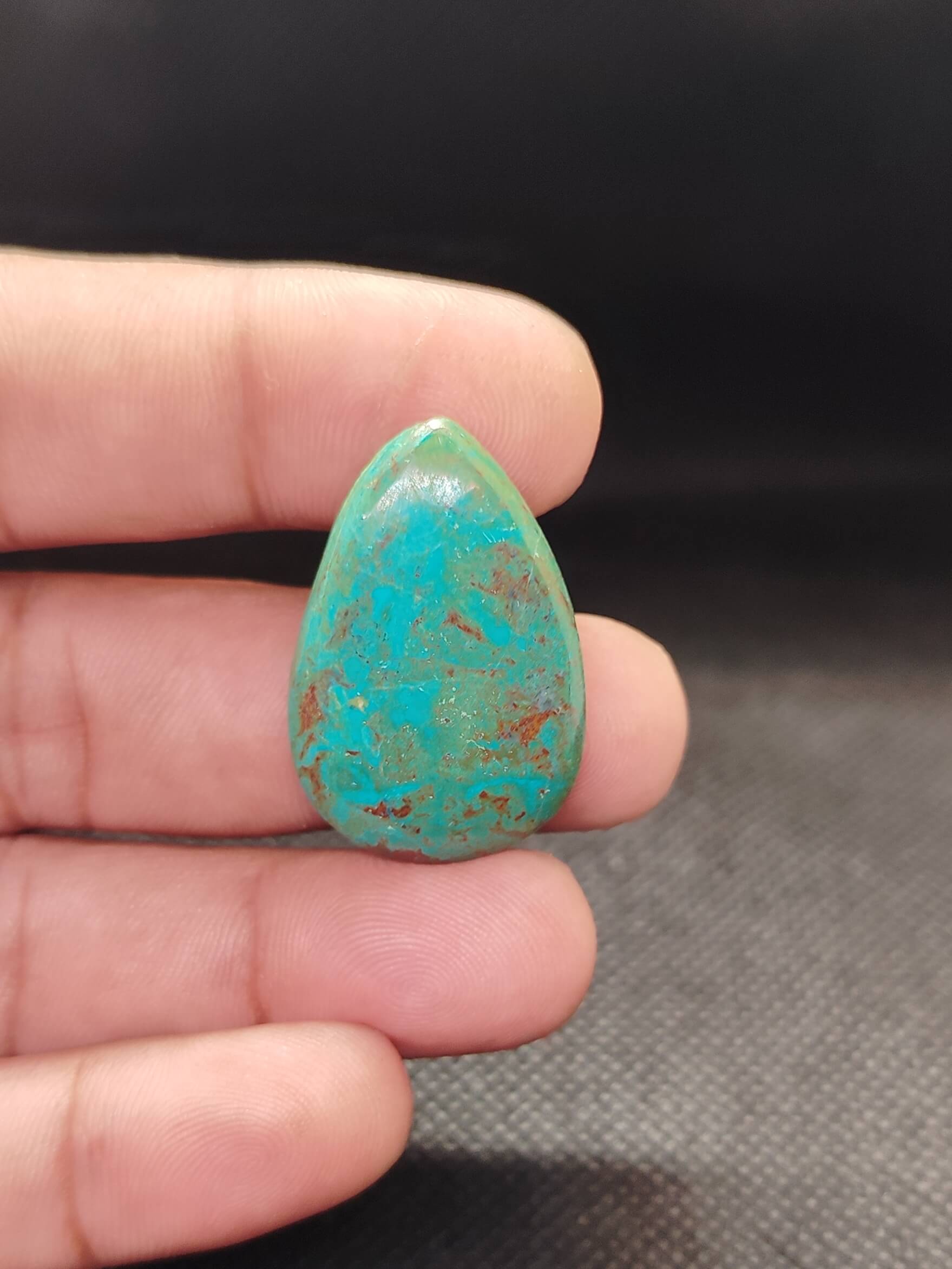 33mm Chrysocolla Stone for Jewelry Designers