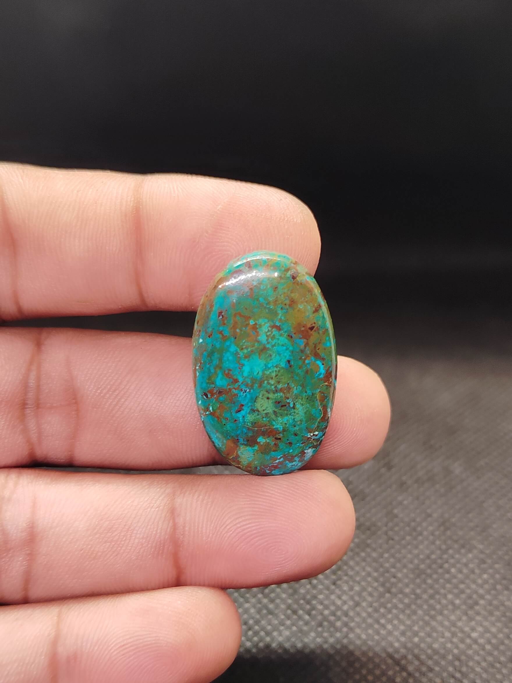 32mm Chrysocolla One of a Kind Gemstone - Image 2