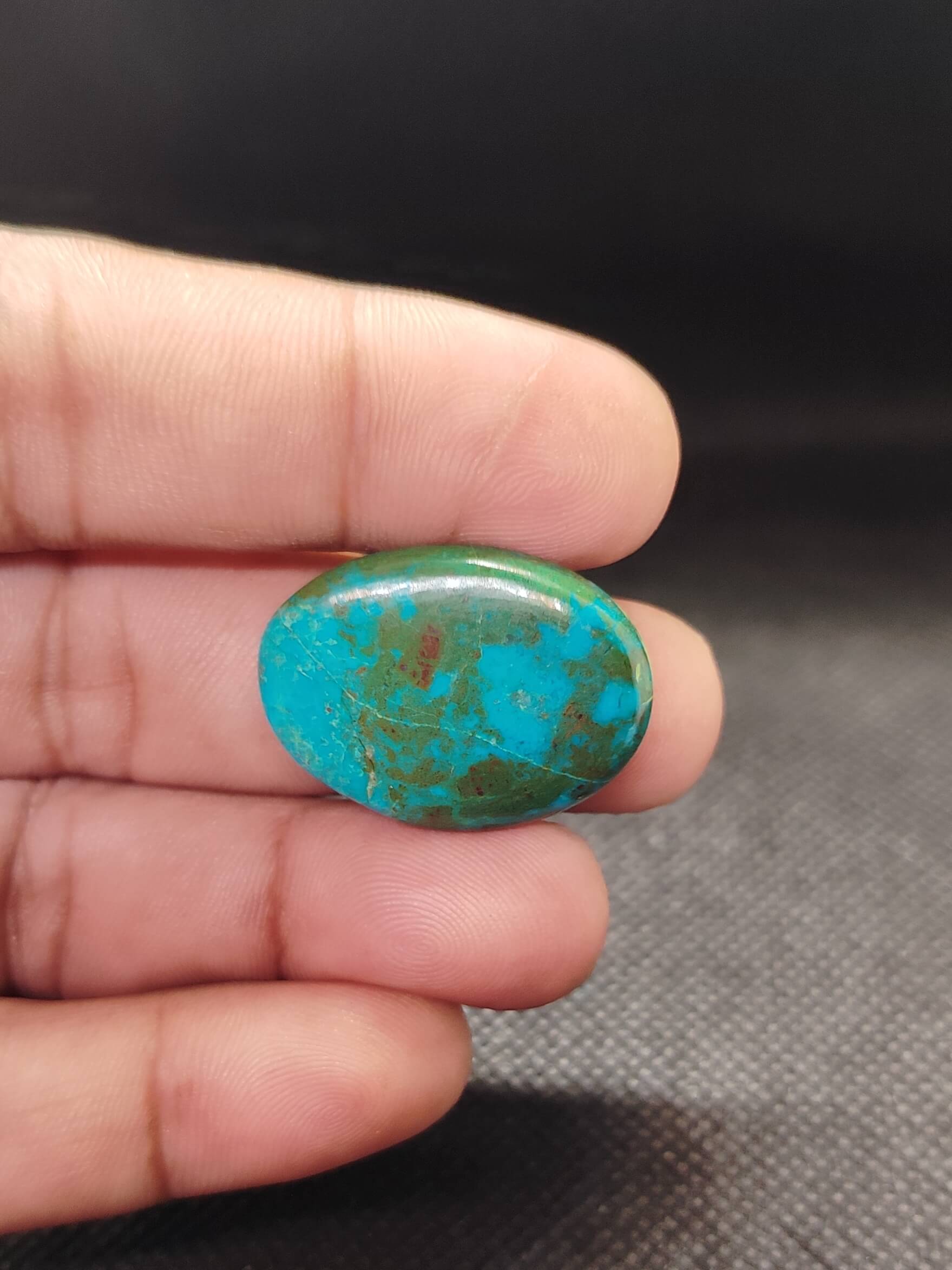 30mm Chrysocolla Gemstone – Unique Piece - Image 2