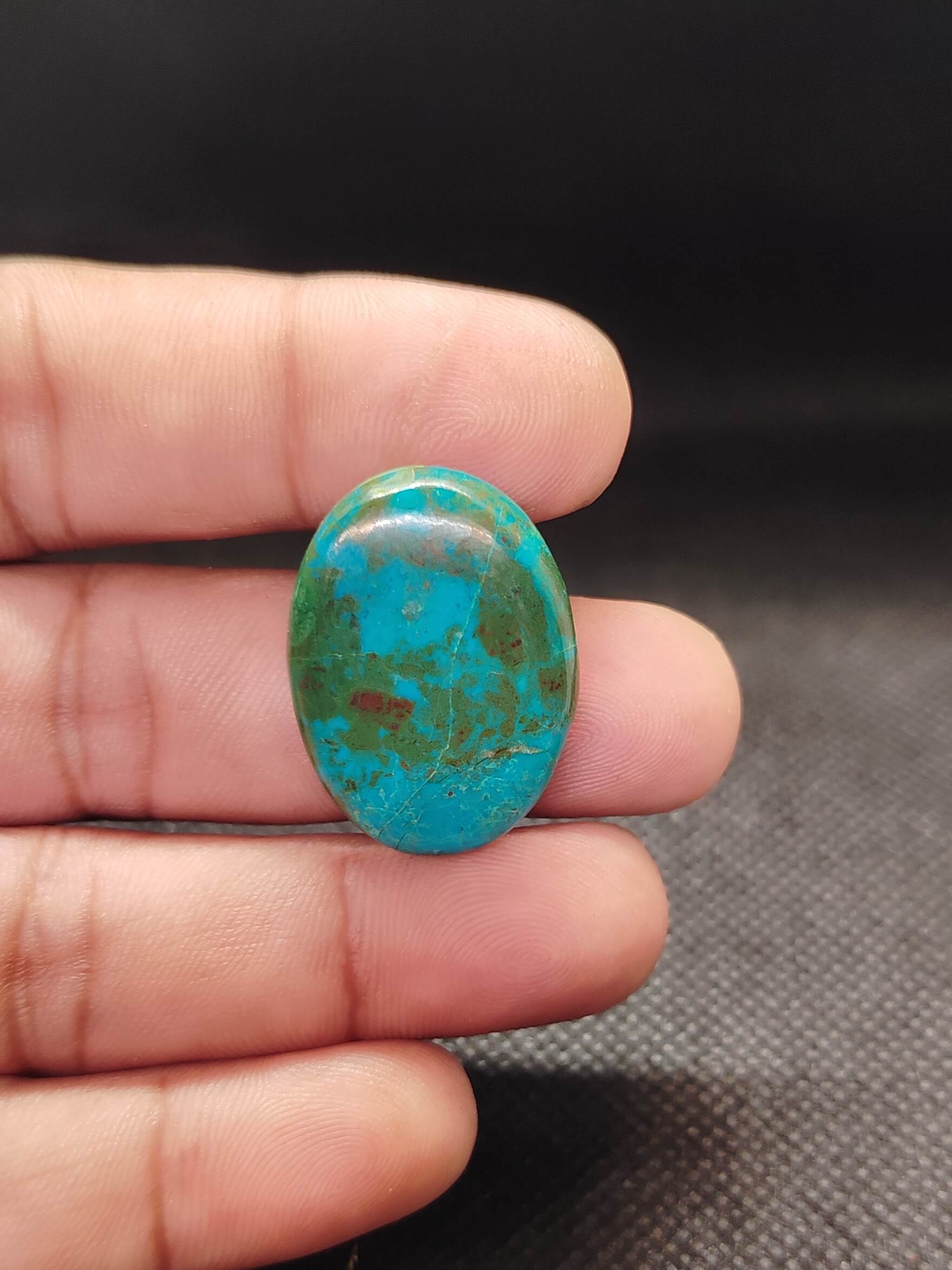30mm Chrysocolla Gemstone – Unique Piece