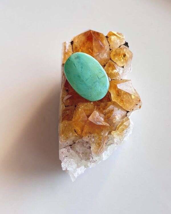 21mm Chrysoprase Cabochon for Artisan Jewelry