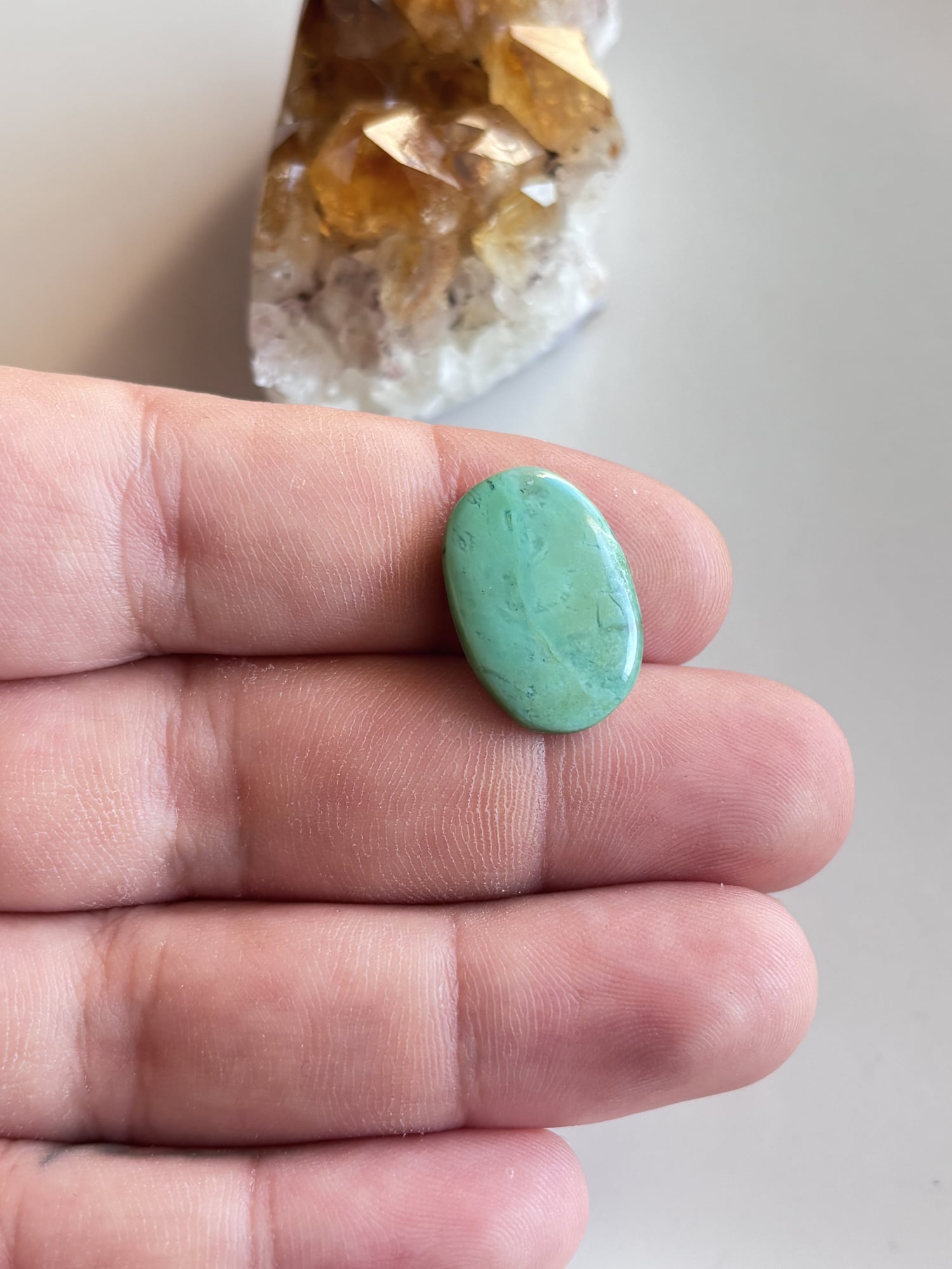 21mm Chrysoprase Cabochon for Artisan Jewelry - Image 2