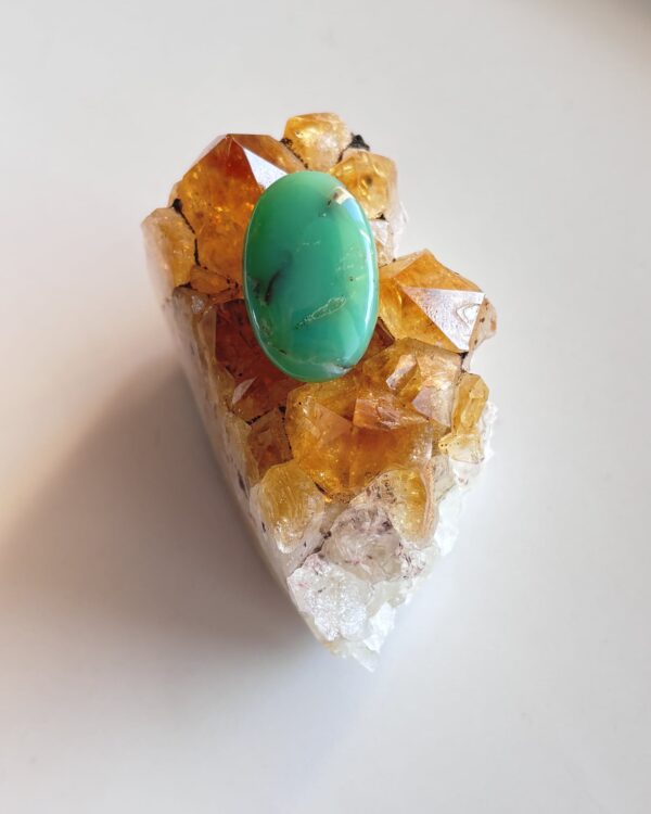24mm Chrysoprase Gemstone for Creative Pendant Designs