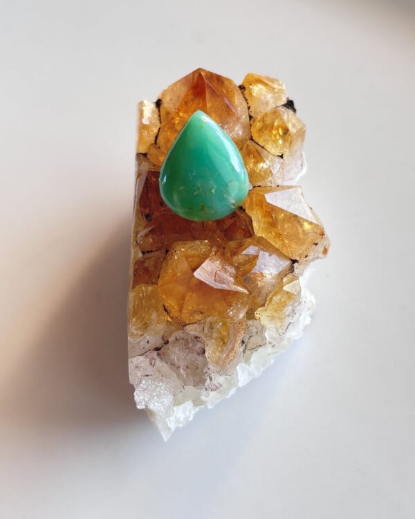 18mm Chrysoprase Cabochon for Handcrafted Accessories