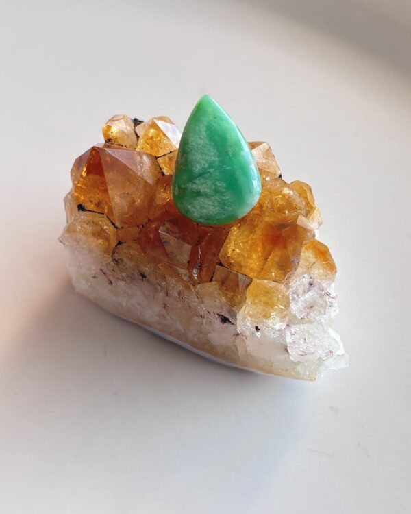 24mm Chrysoprase Cabochon for Jewelry Settings