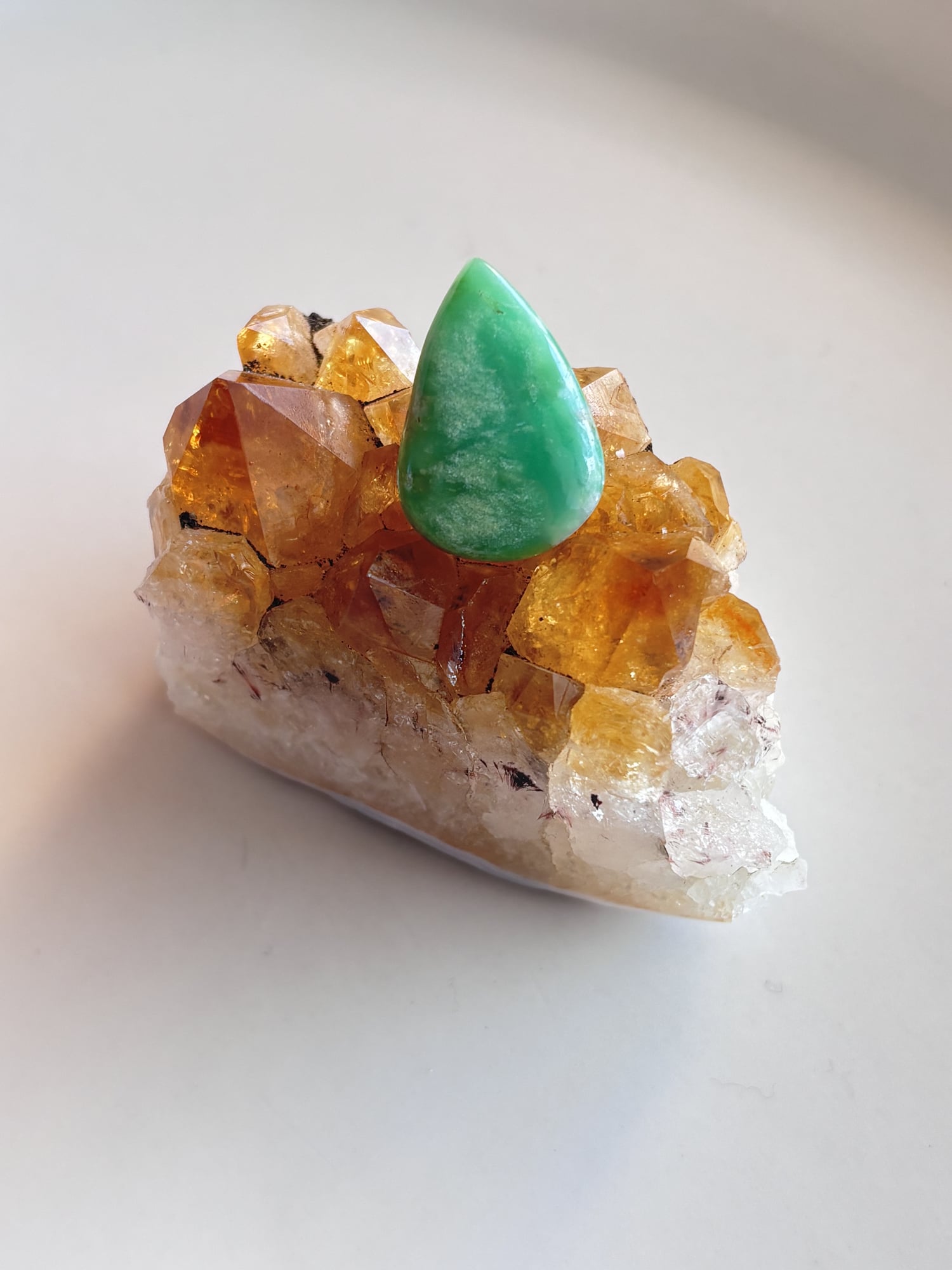 24mm Chrysoprase Cabochon for Jewelry Settings