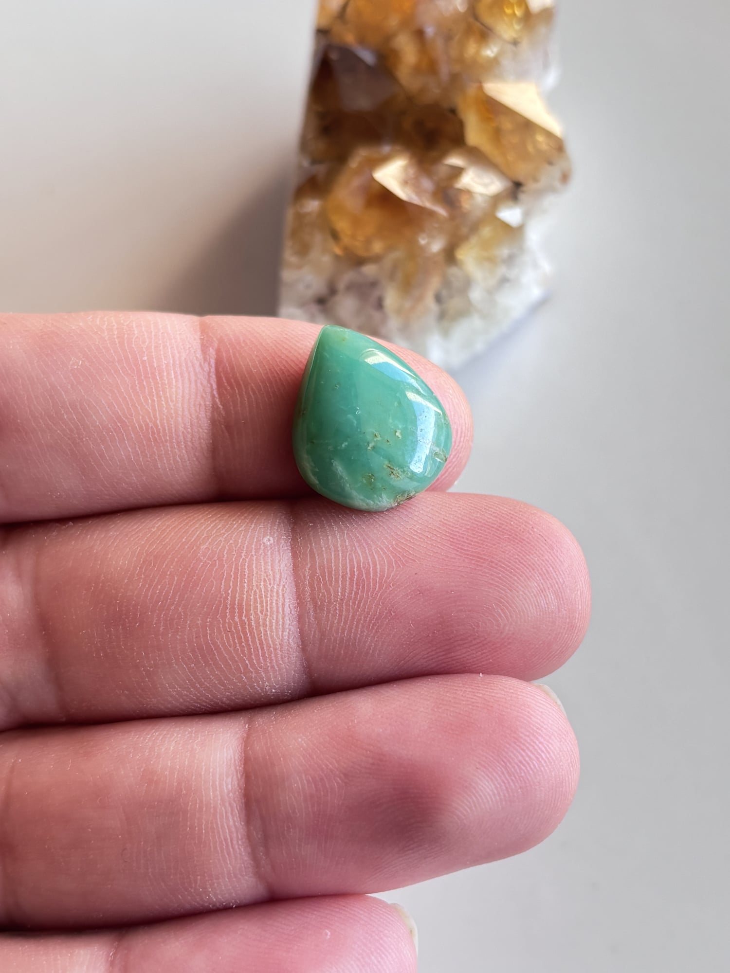 18mm Chrysoprase Cabochon for Handcrafted Accessories - Image 2
