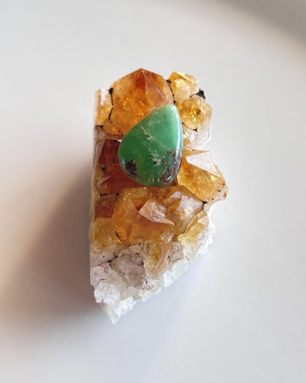 21mm Chrysoprase Gemstone for Necklace Making