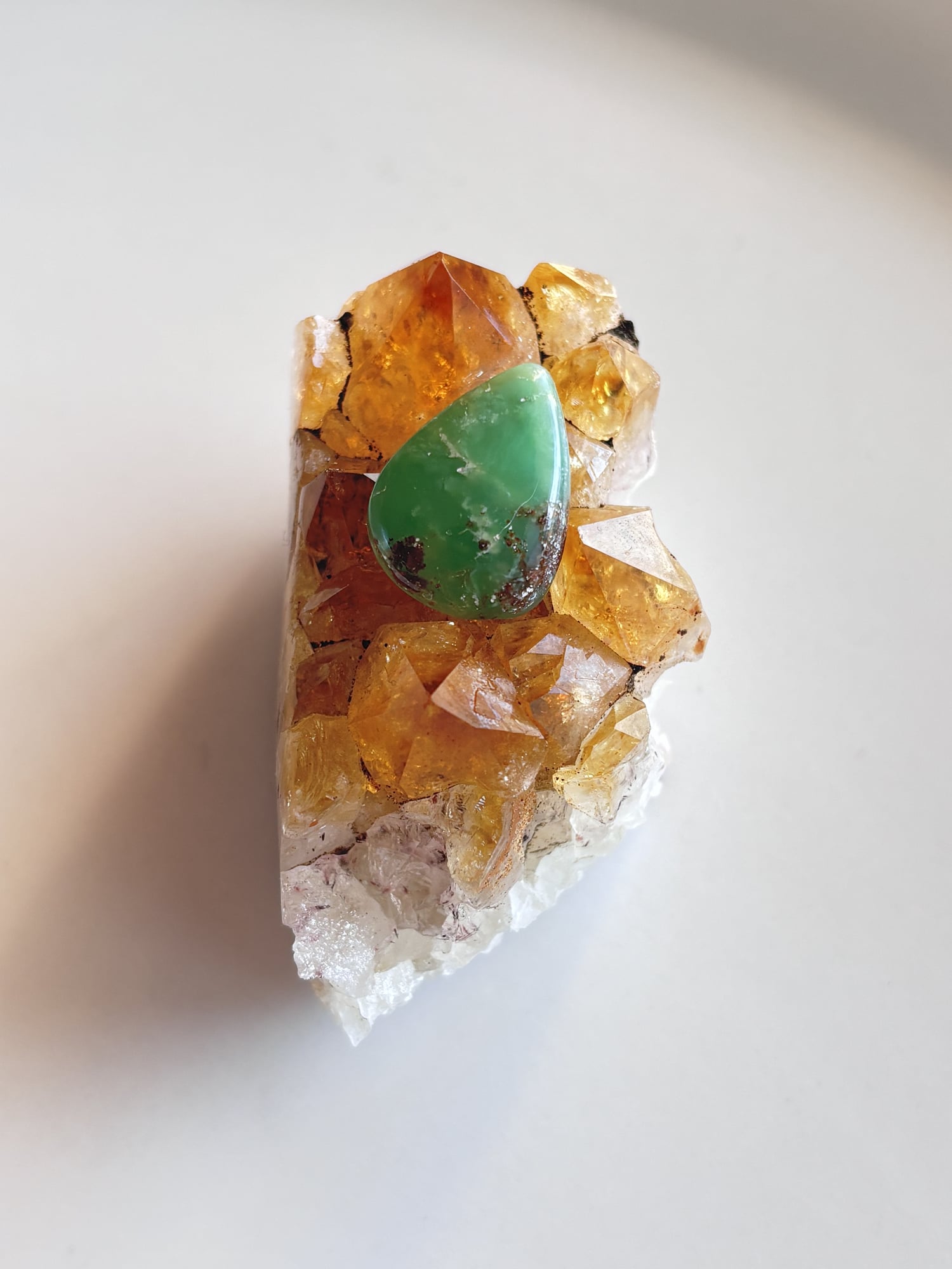 21mm Chrysoprase Gemstone for Necklace Making