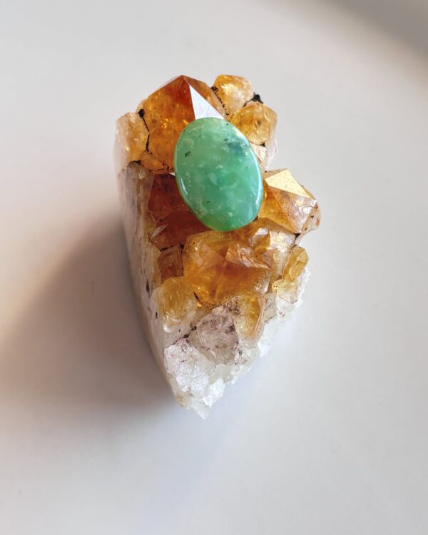 22mm Chrysoprase Cabochon for Wrapped Pendants