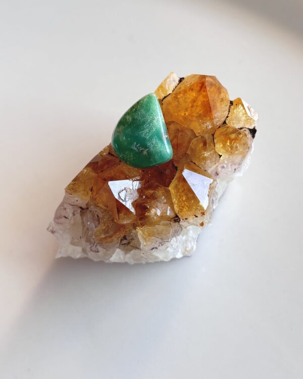 19mm Chrysoprase Cabochon for Handmade Pendants
