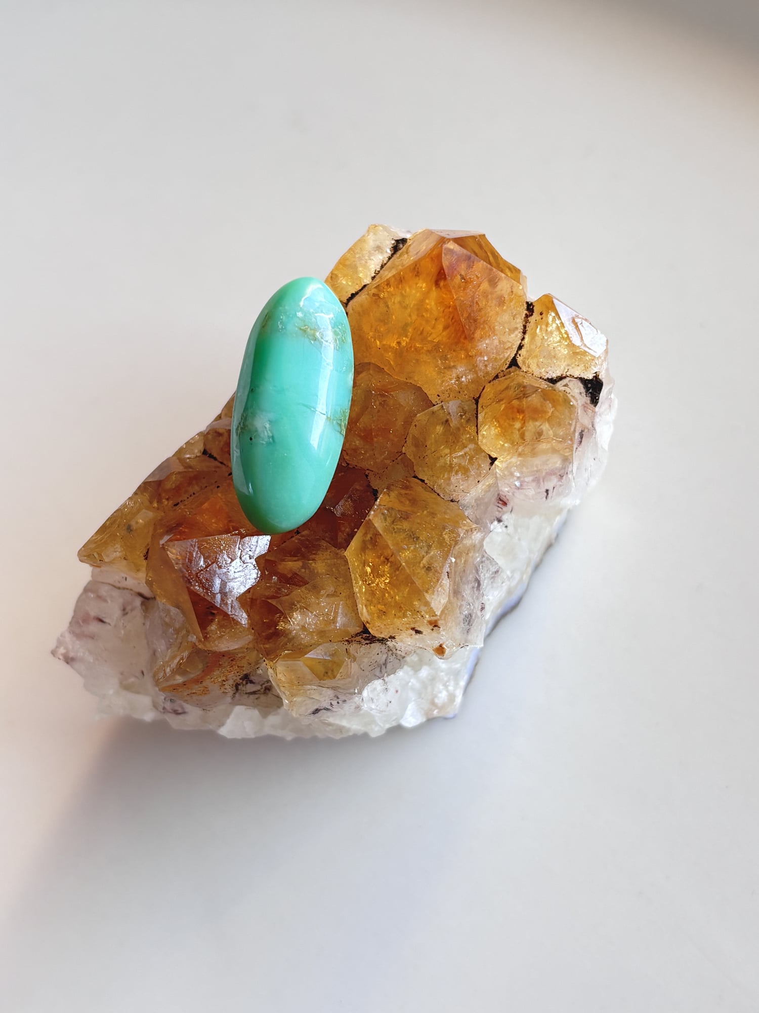 24mm Chrysoprase Gemstone for Wire-Wrapped Jewelry