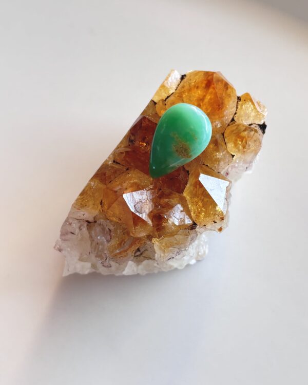 20mm Chrysoprase Gemstone for Creative Pendant Designs