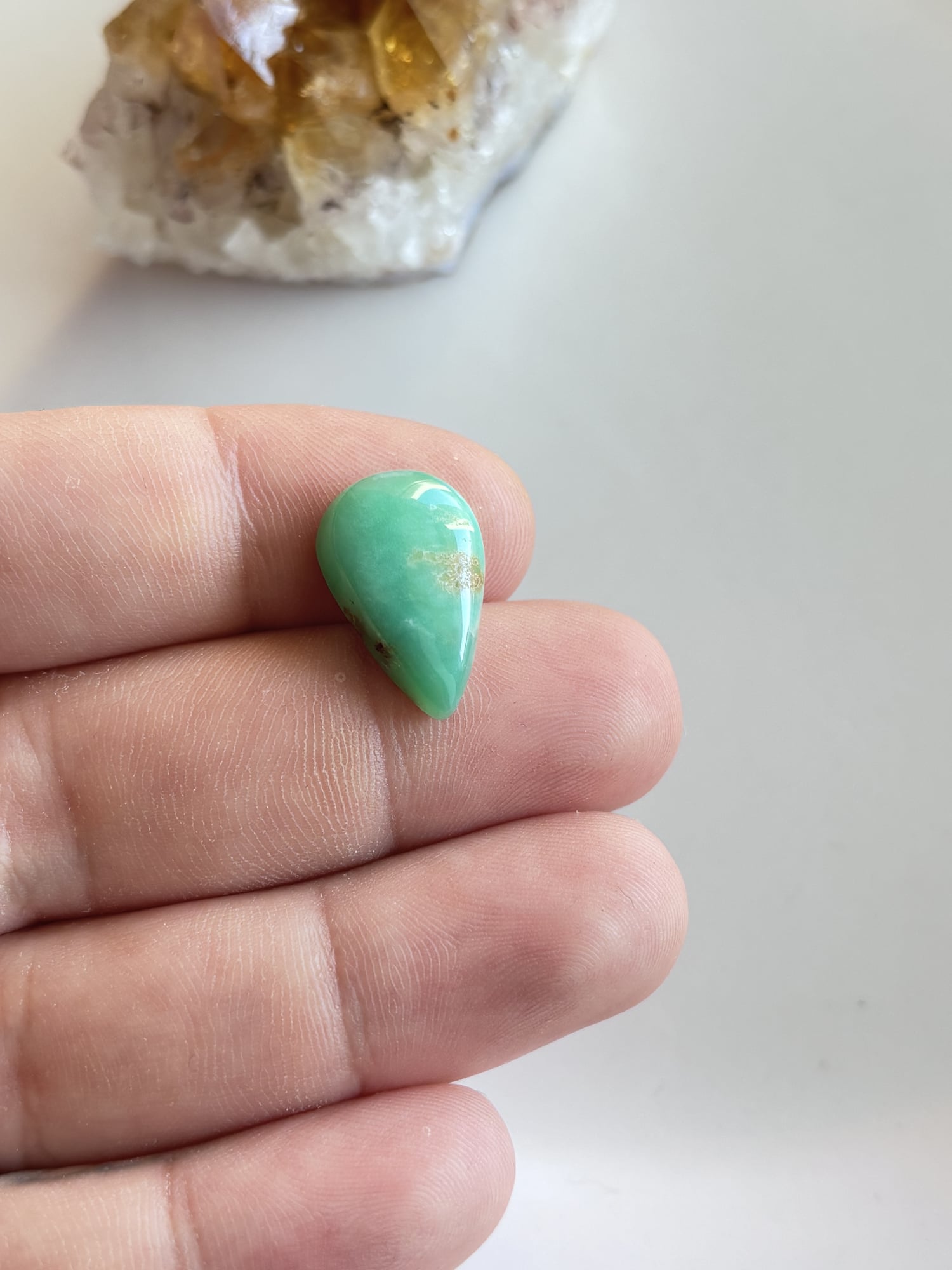 20mm Chrysoprase Gemstone for Creative Pendant Designs - Image 2