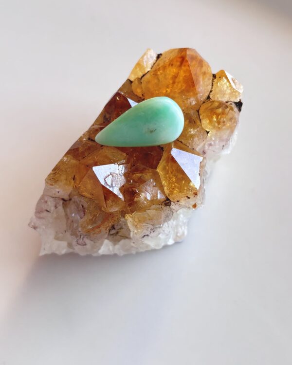 22mm Chrysoprase Cabochon for Jewelry Settings