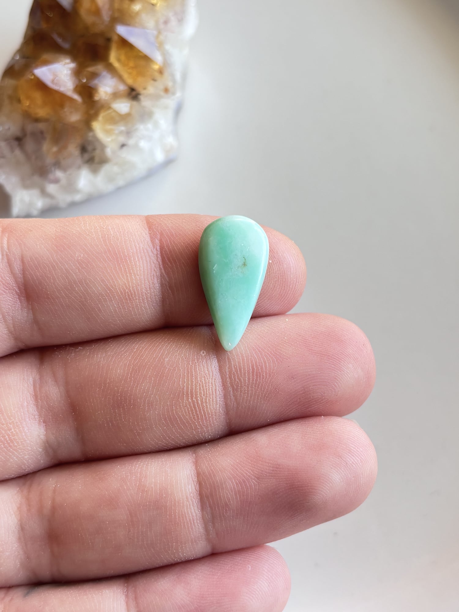 22mm Chrysoprase Cabochon for Jewelry Settings - Image 2