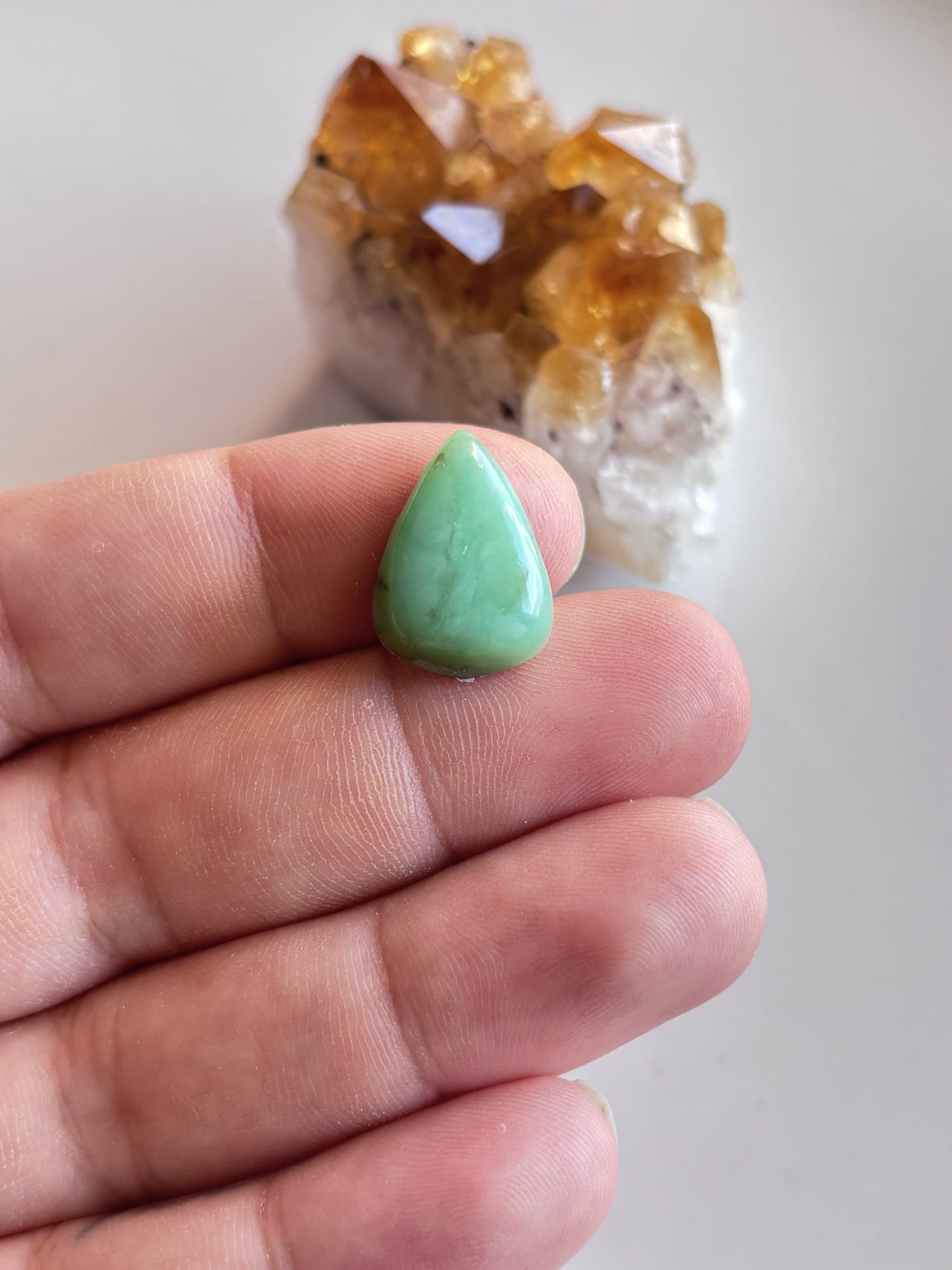 20mm Chrysoprase Gemstone for Necklace Making - Image 2