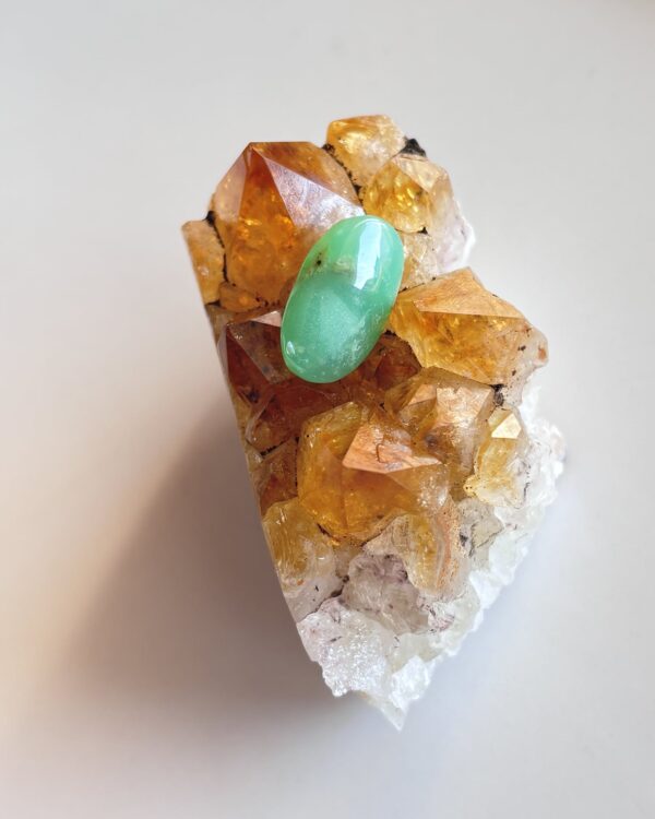 18mm Chrysoprase Cabochon for Personal Jewelry Projects