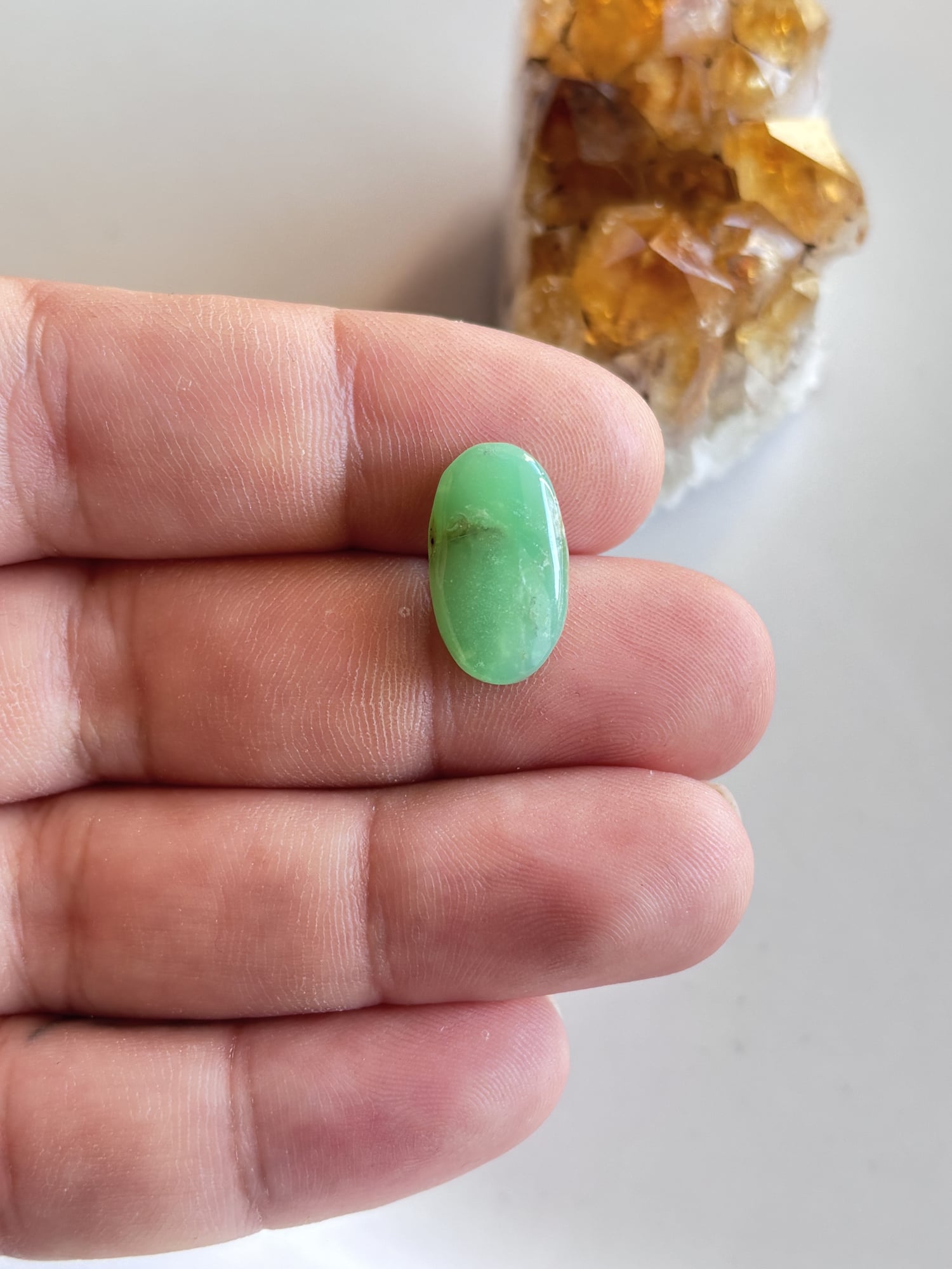 18mm Chrysoprase Cabochon for Personal Jewelry Projects - Image 2