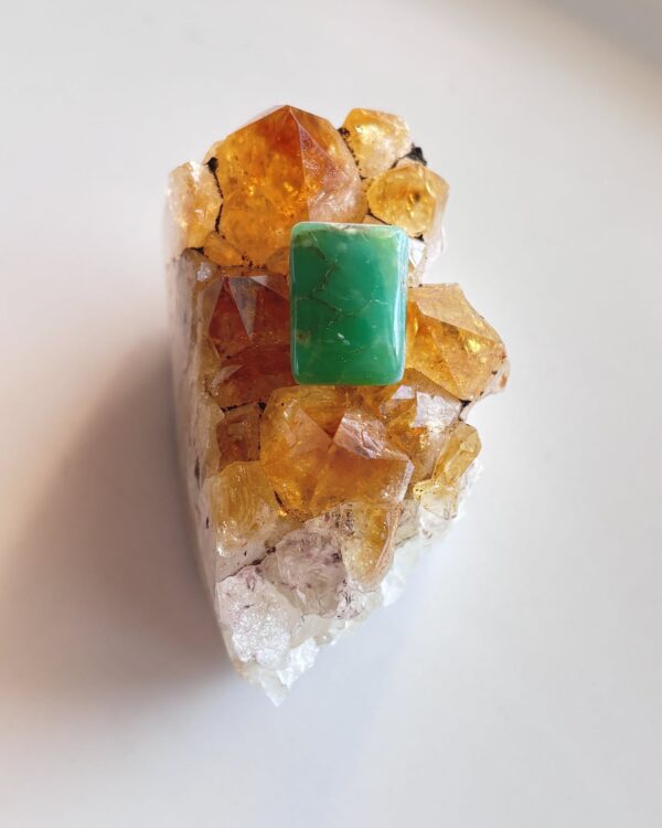17mm Chrysoprase Cabochon for Wrapped Pendants