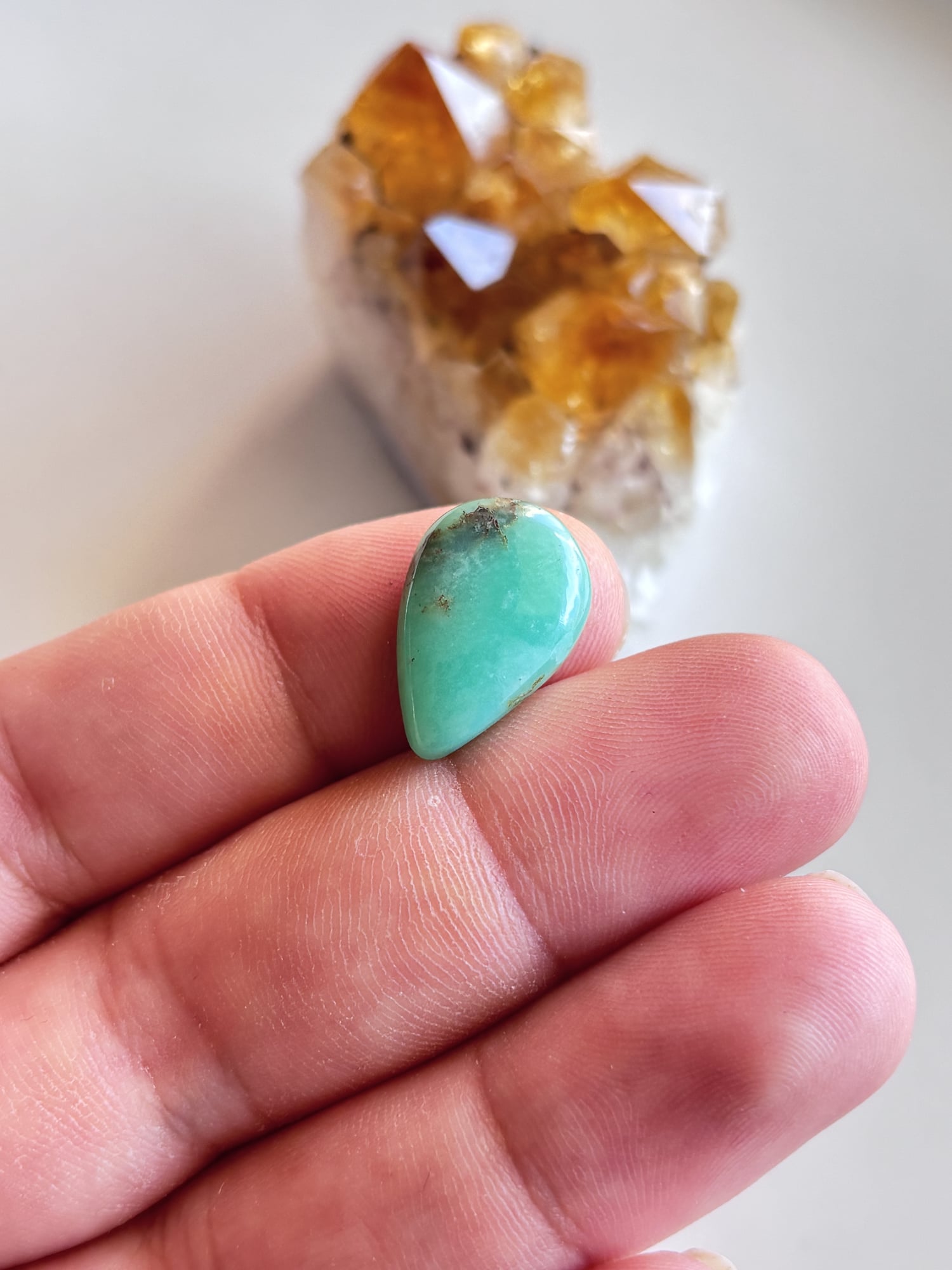 20mm Chrysoprase Gemstone for Handmade Necklaces - Image 2