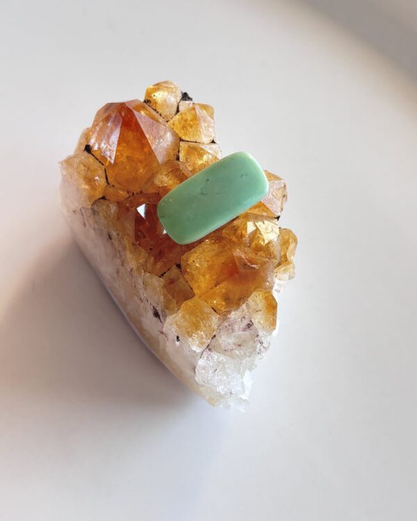 21mm Chrysoprase Cabochon for Custom Jewelry Designs