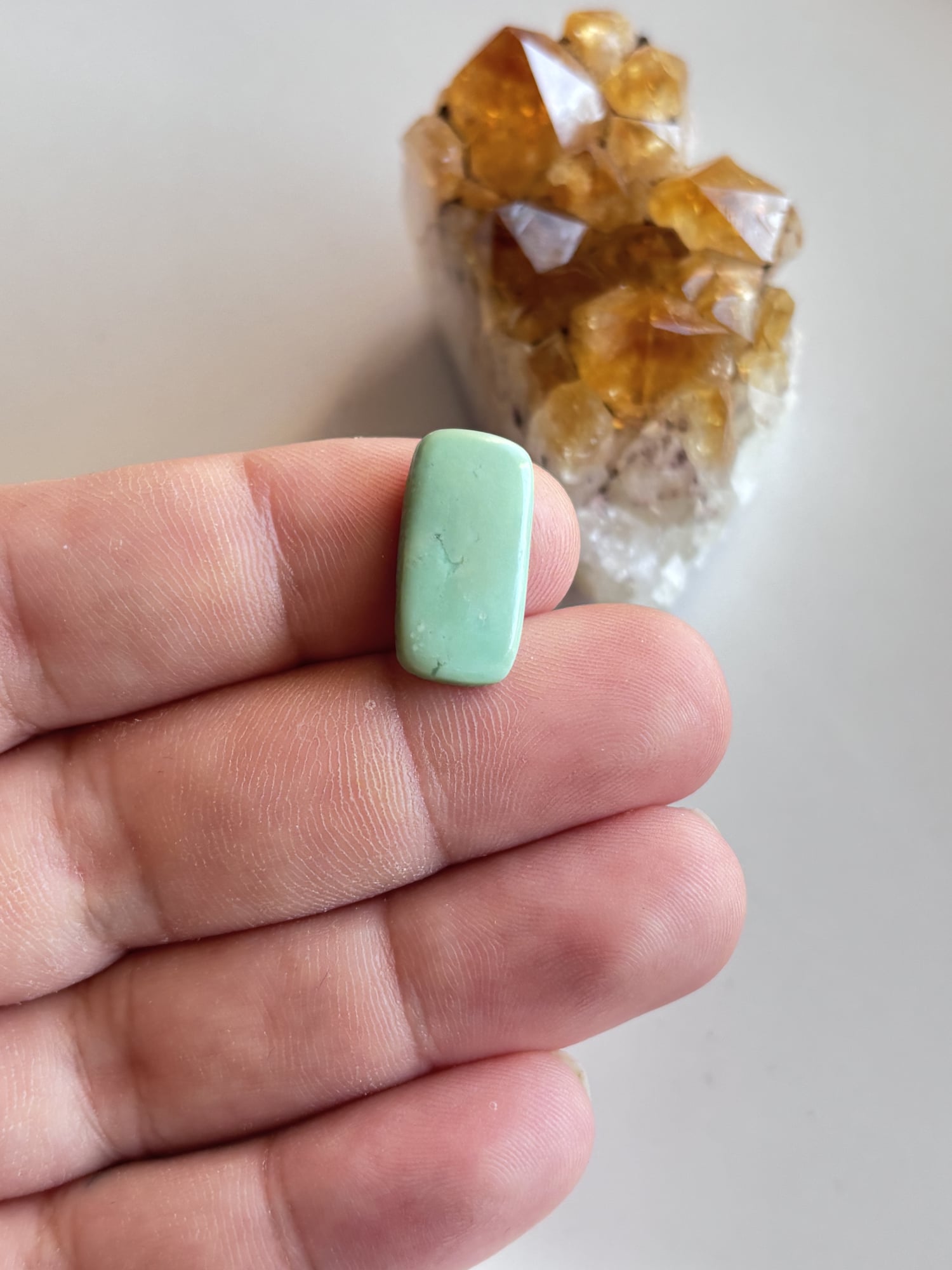 21mm Chrysoprase Cabochon for Custom Jewelry Designs - Image 2