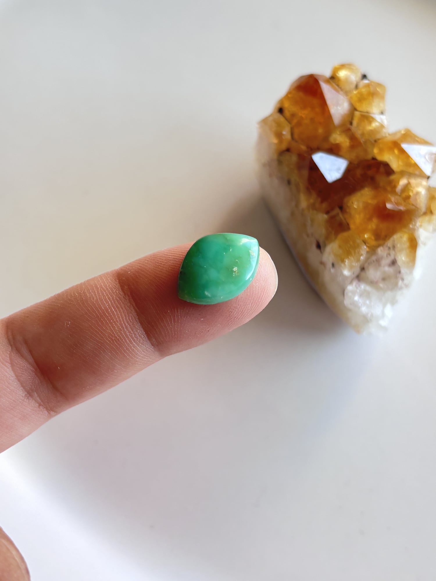 18mm Chrysoprase Gemstone for Creative Pendant Designs - Image 2