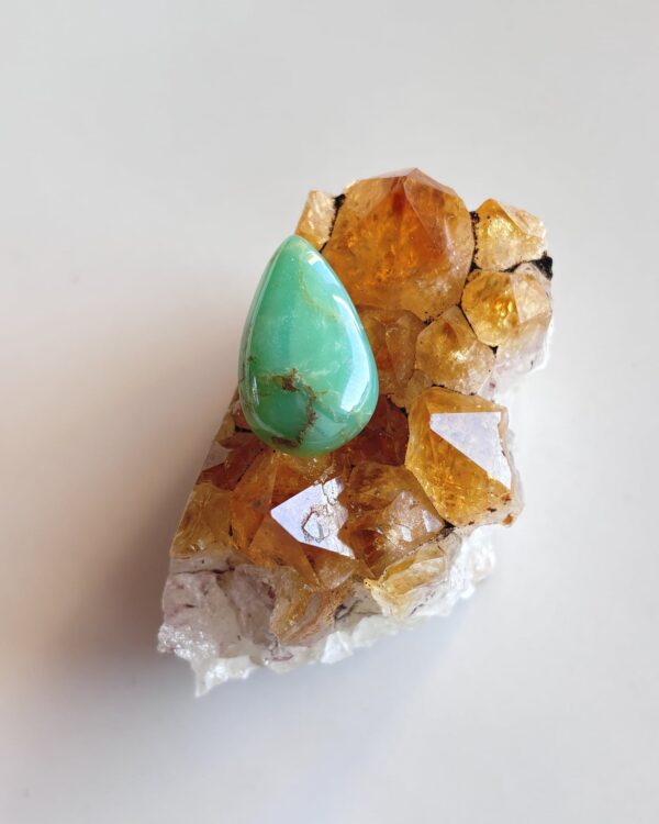 24mm Chrysoprase Gemstone for Necklace Making