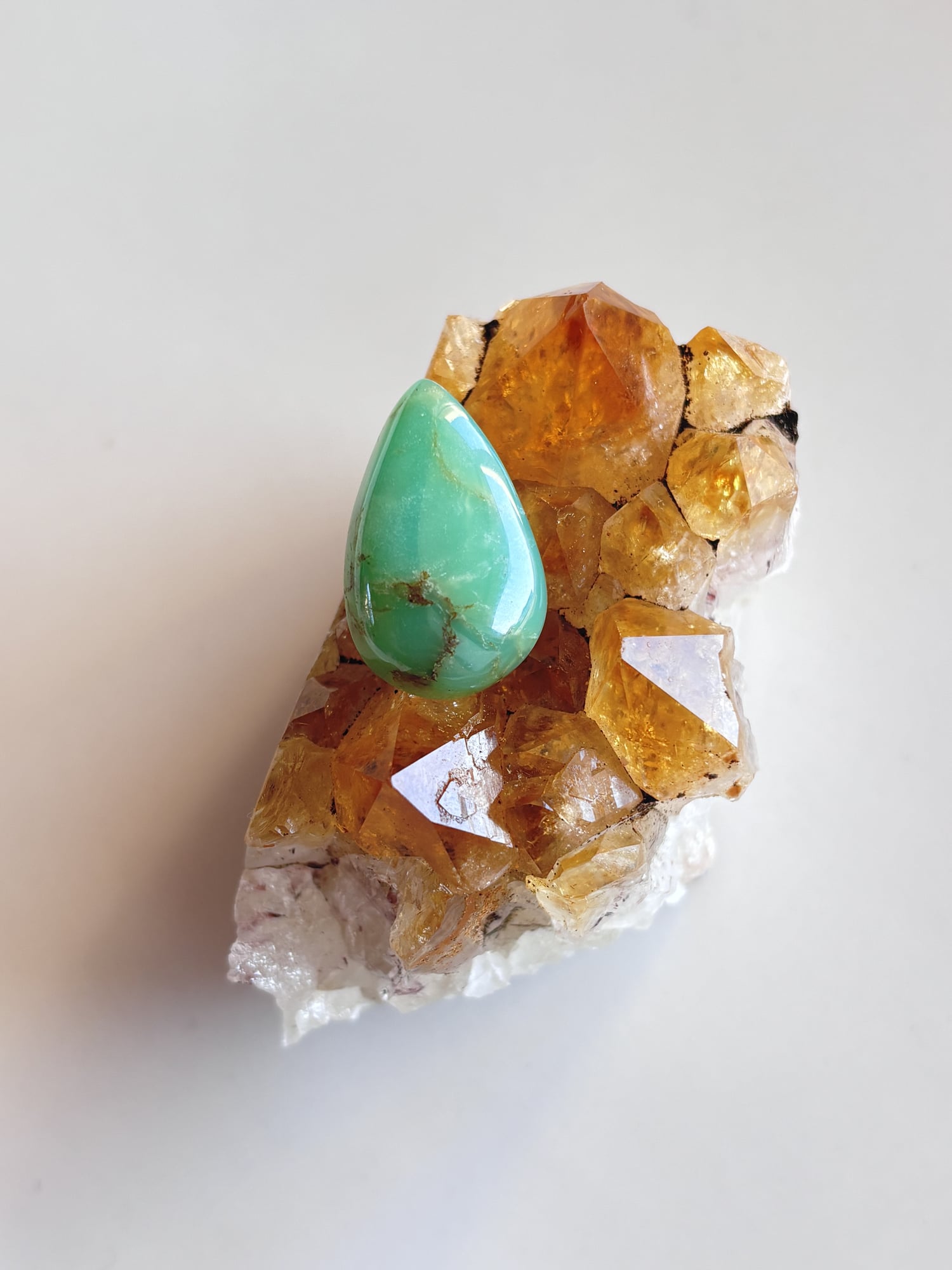 24mm Chrysoprase Gemstone for Necklace Making