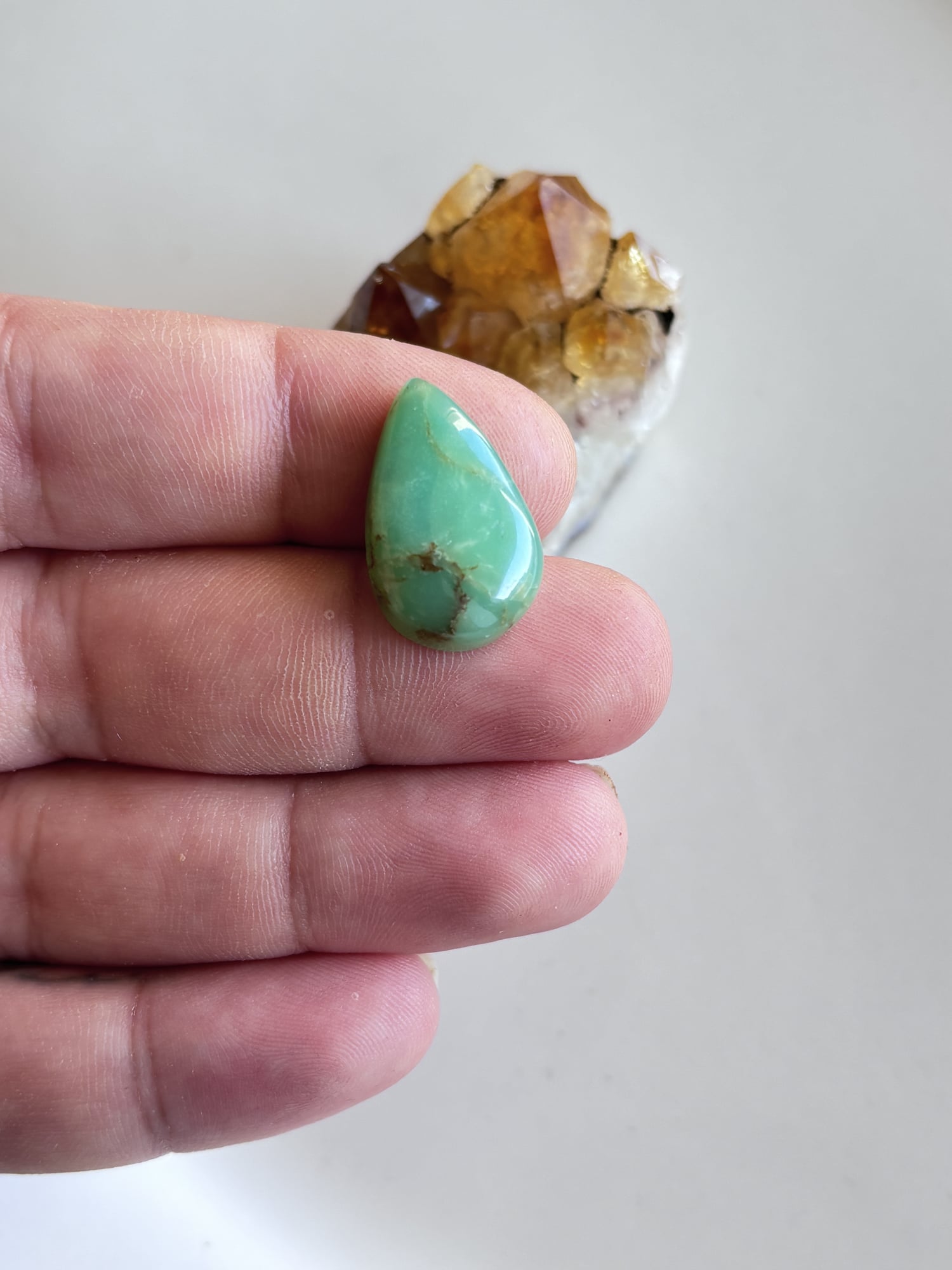 24mm Chrysoprase Gemstone for Necklace Making - Image 2