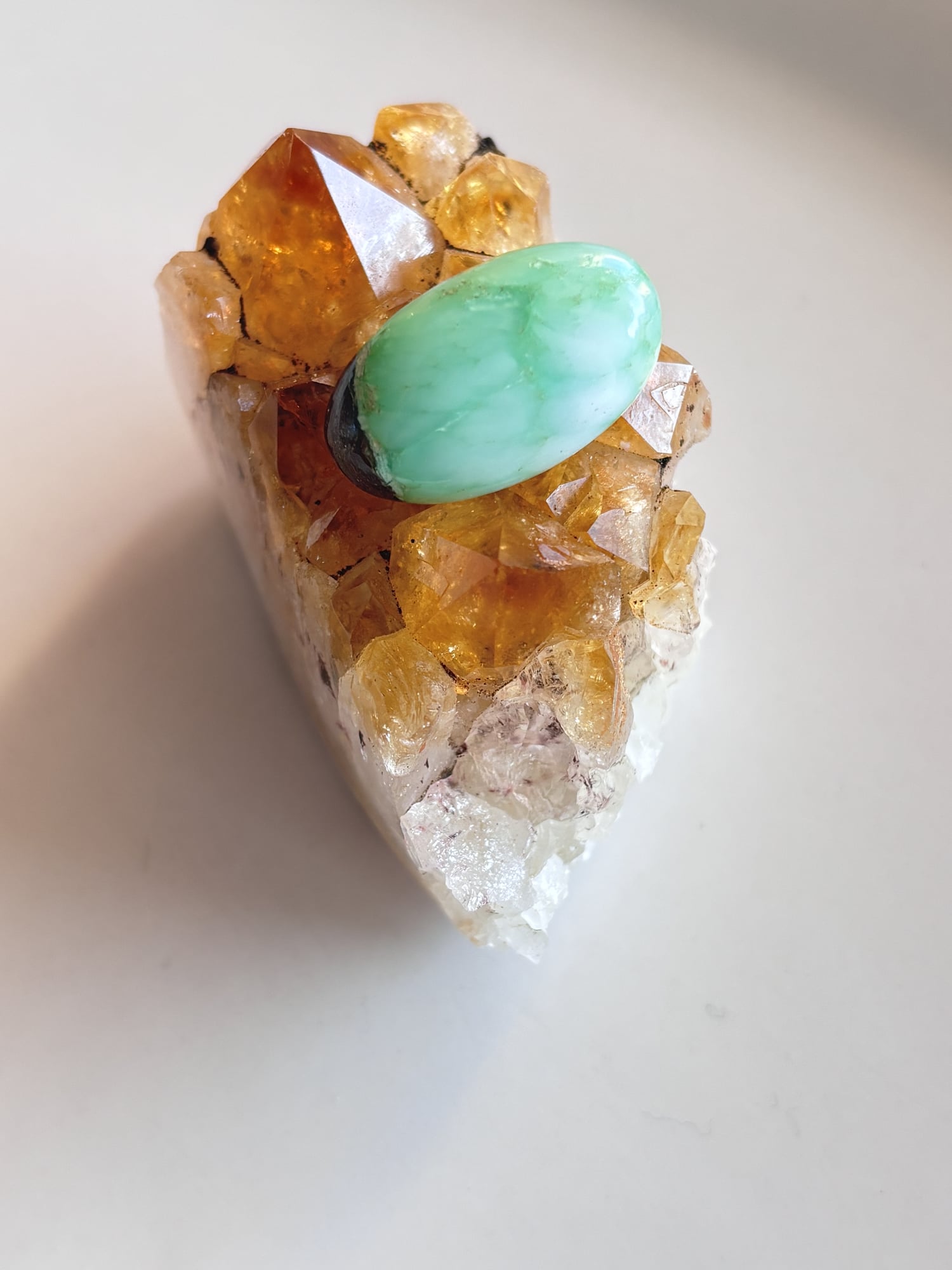 26mm Chrysoprase Cabochon for Handmade Pendants