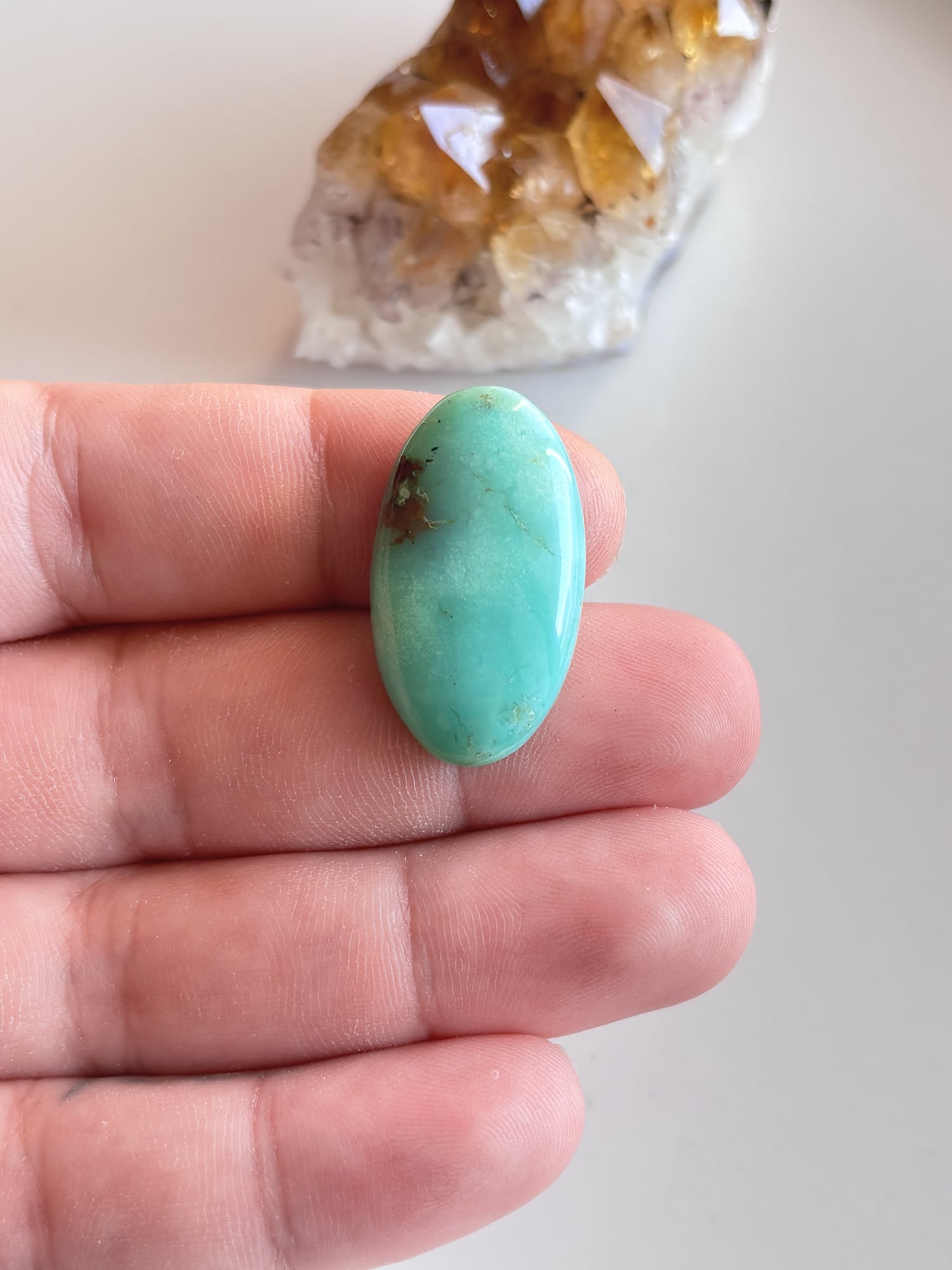 32mm Chrysoprase Cabochon for Personal Jewelry Projects - Image 2