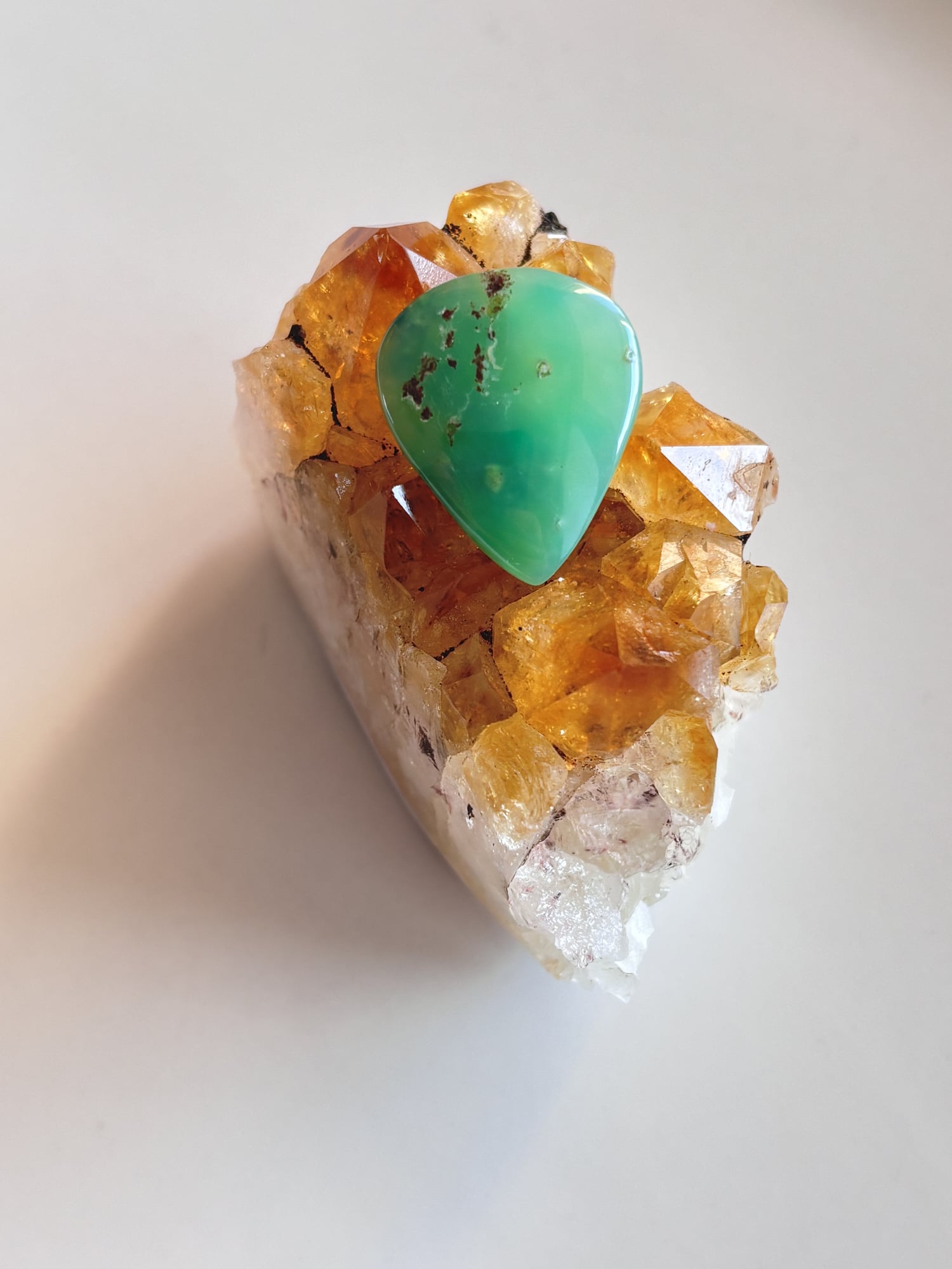 24mm Chrysoprase Cabochon for Wrapped Pendants