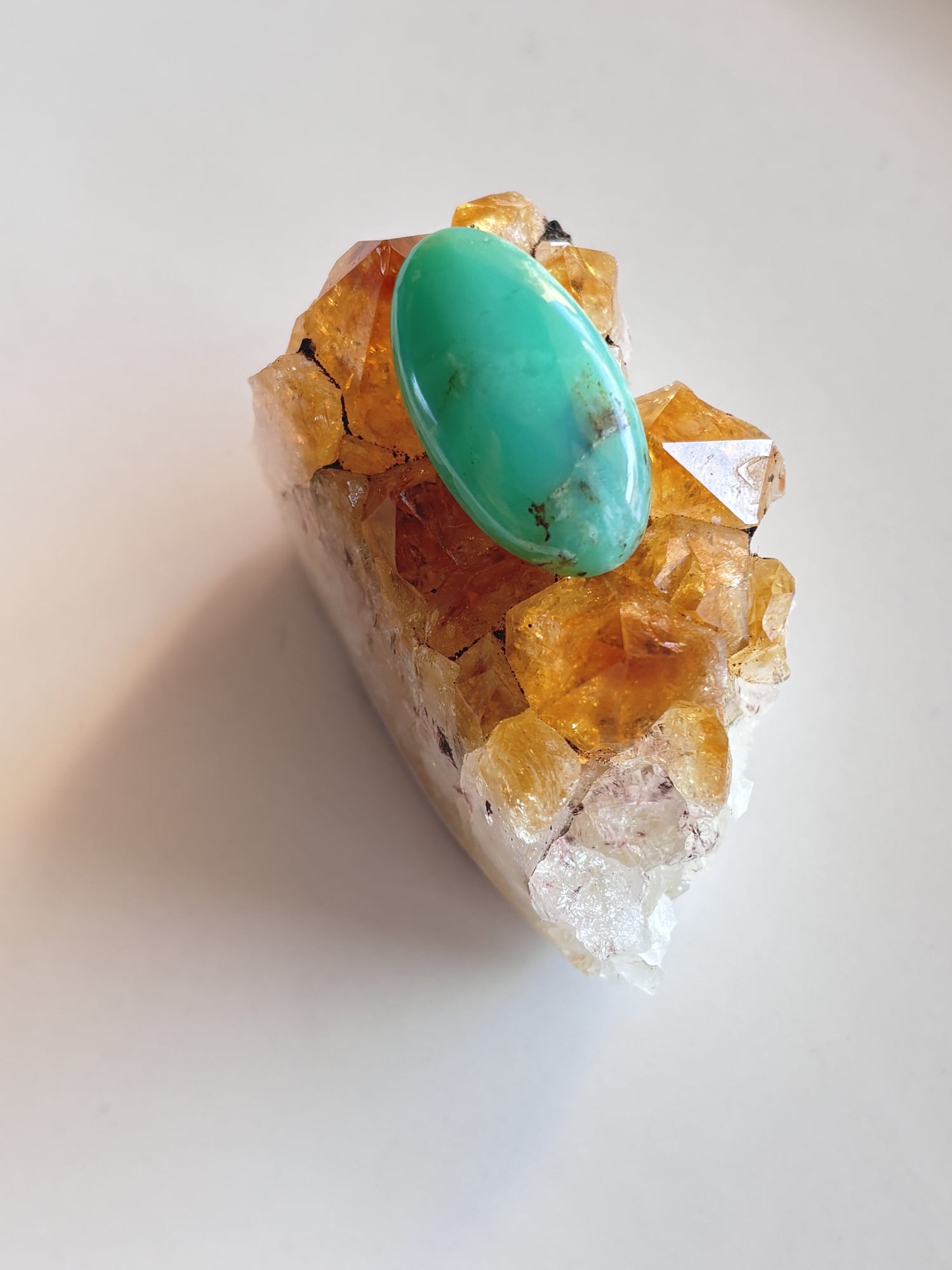 29mm Chrysoprase Gemstone for Handmade Necklaces