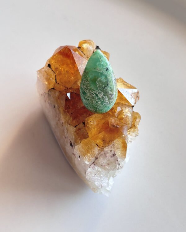 26mm Chrysoprase Cabochon for Custom Jewelry Designs