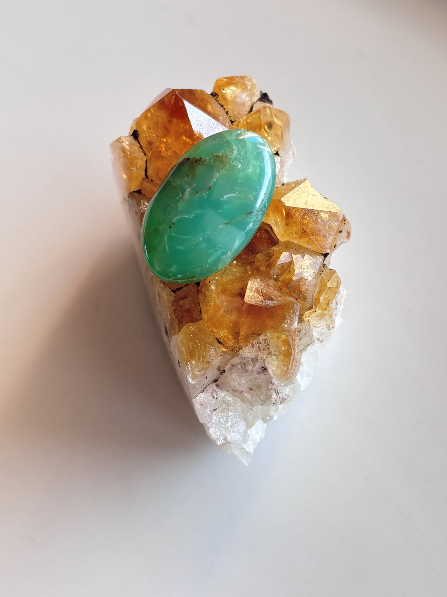 28mm Chrysoprase Cabochon for Handmade Pendants