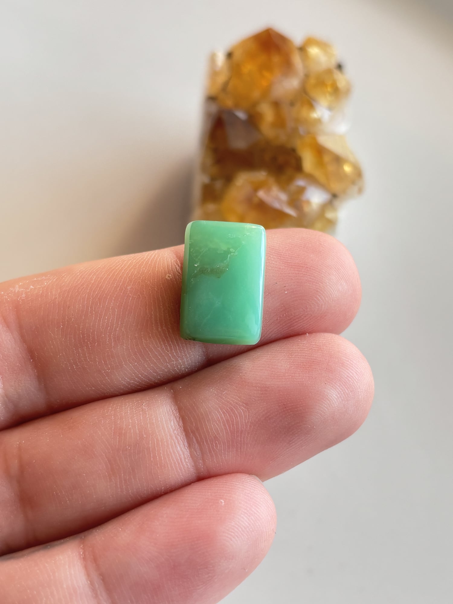 18mm Chrysoprase Cabochon for Jewelry Settings - Image 2
