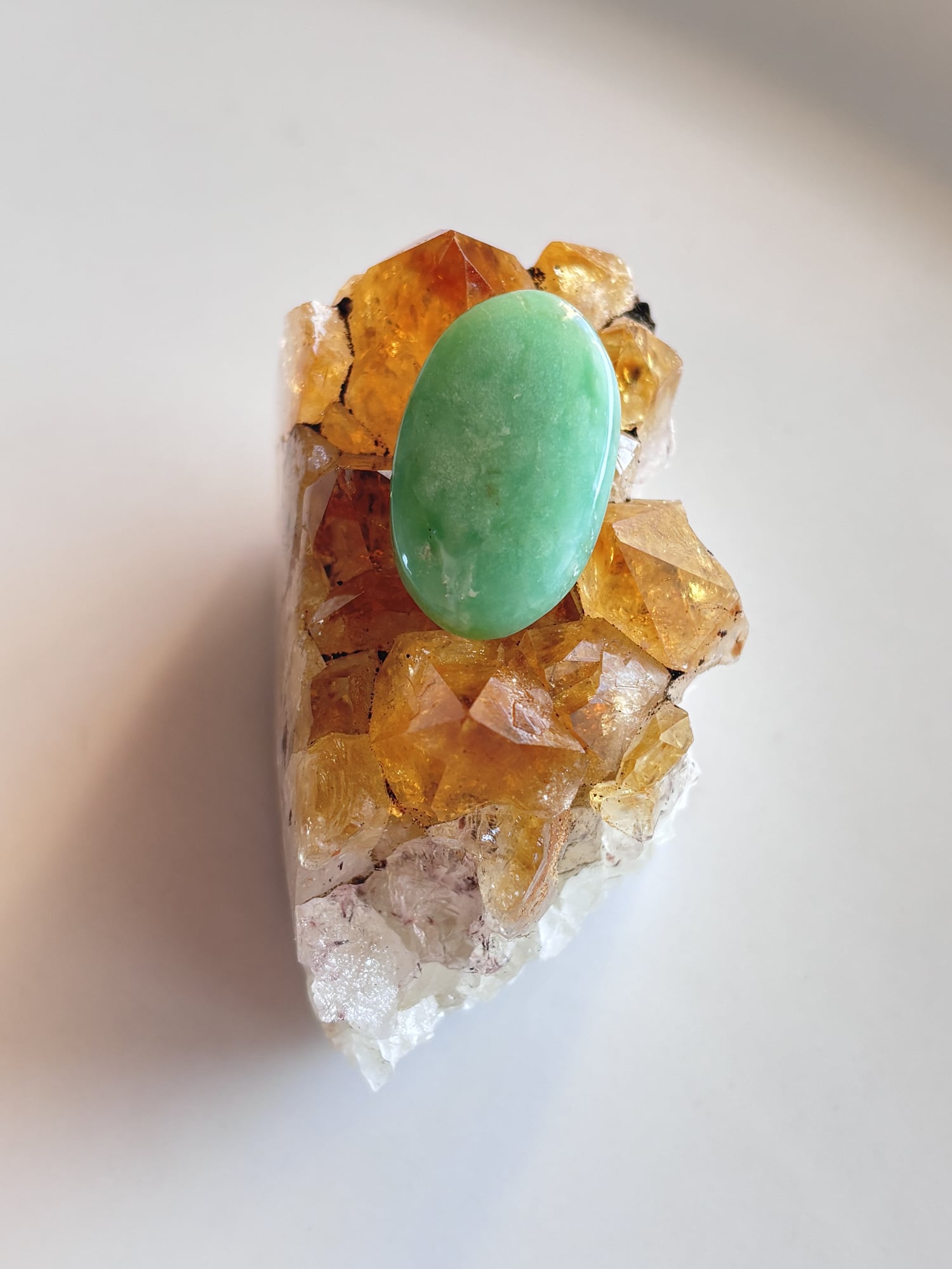 26mm Chrysoprase Cabochon for Handcrafted Accessories