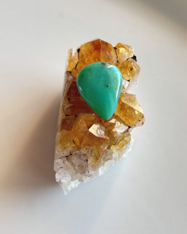 23mm Chrysoprase Gemstone for Necklace Making