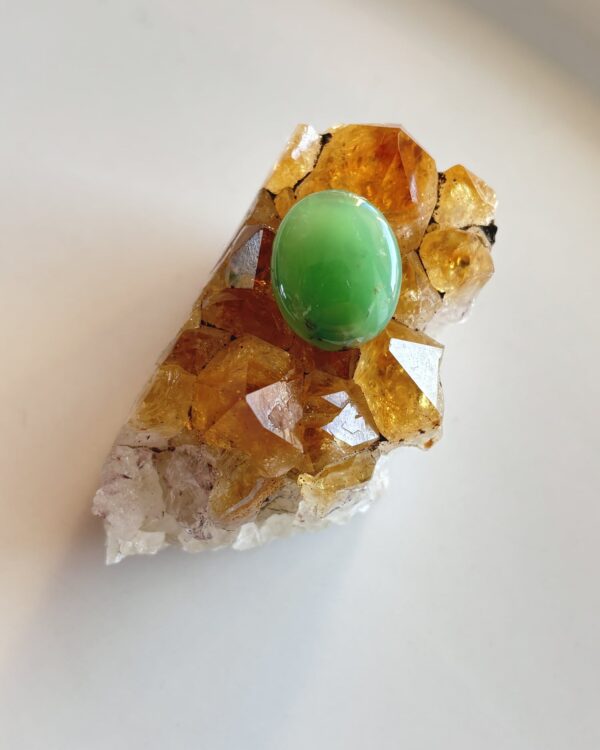 19mm Chrysoprase Gemstone for Handmade Necklaces