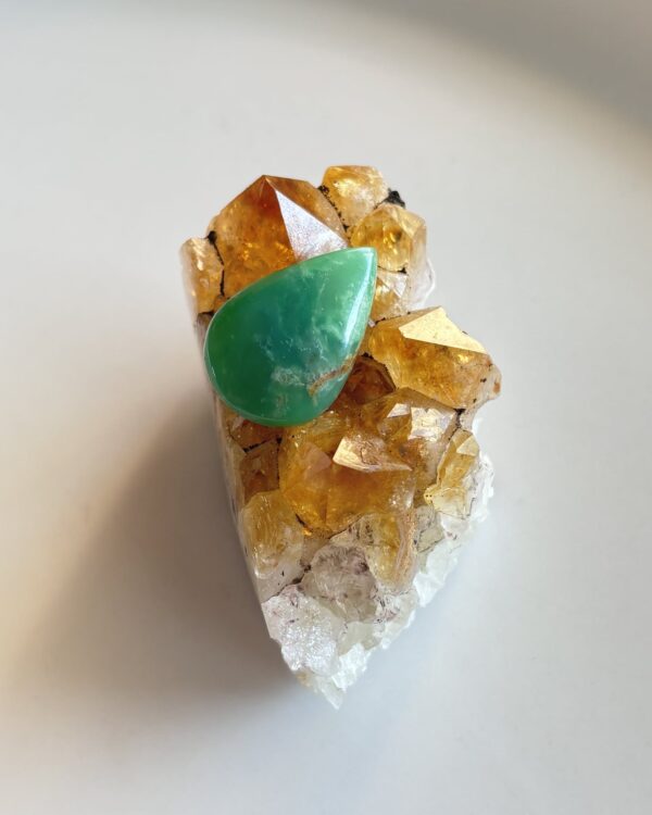 26mm Chrysoprase Cabochon for Custom Jewelry Designs