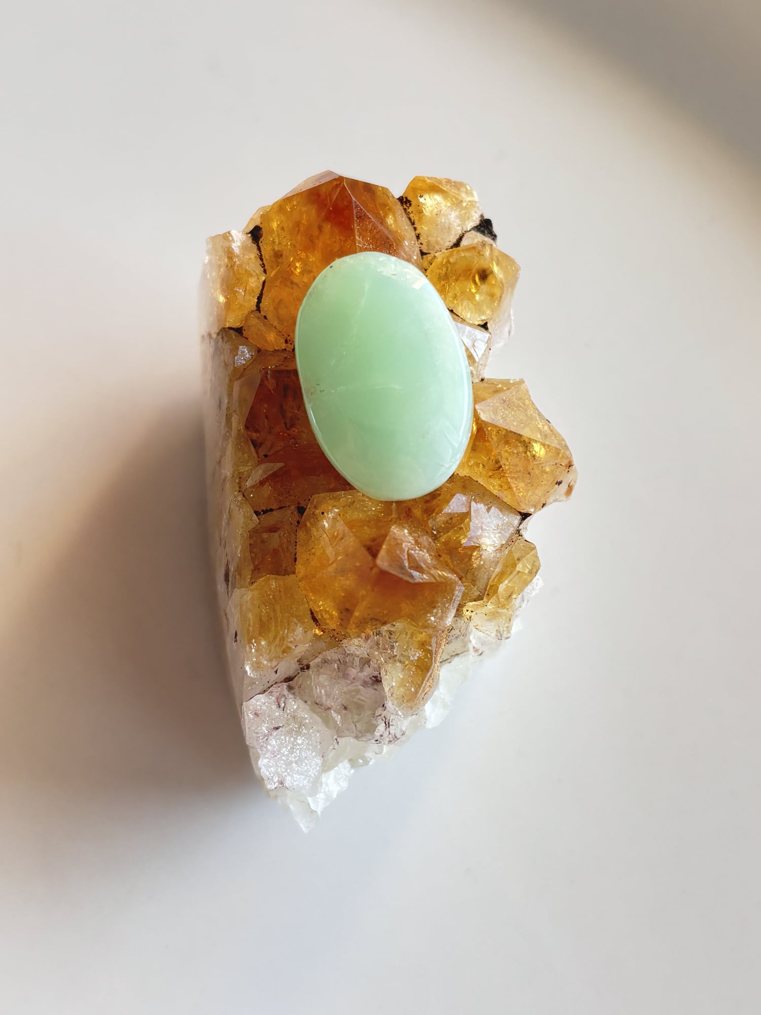 24mm Chrysoprase Cabochon for Handmade Pendants